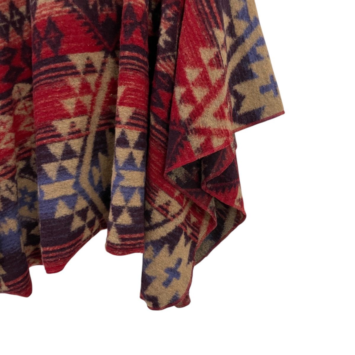 Japanese Brand Vintage Rule Ardites Aztex Navajo Art Knit Italian Ponchos Size ONE SIZE - 9 Thumbnail