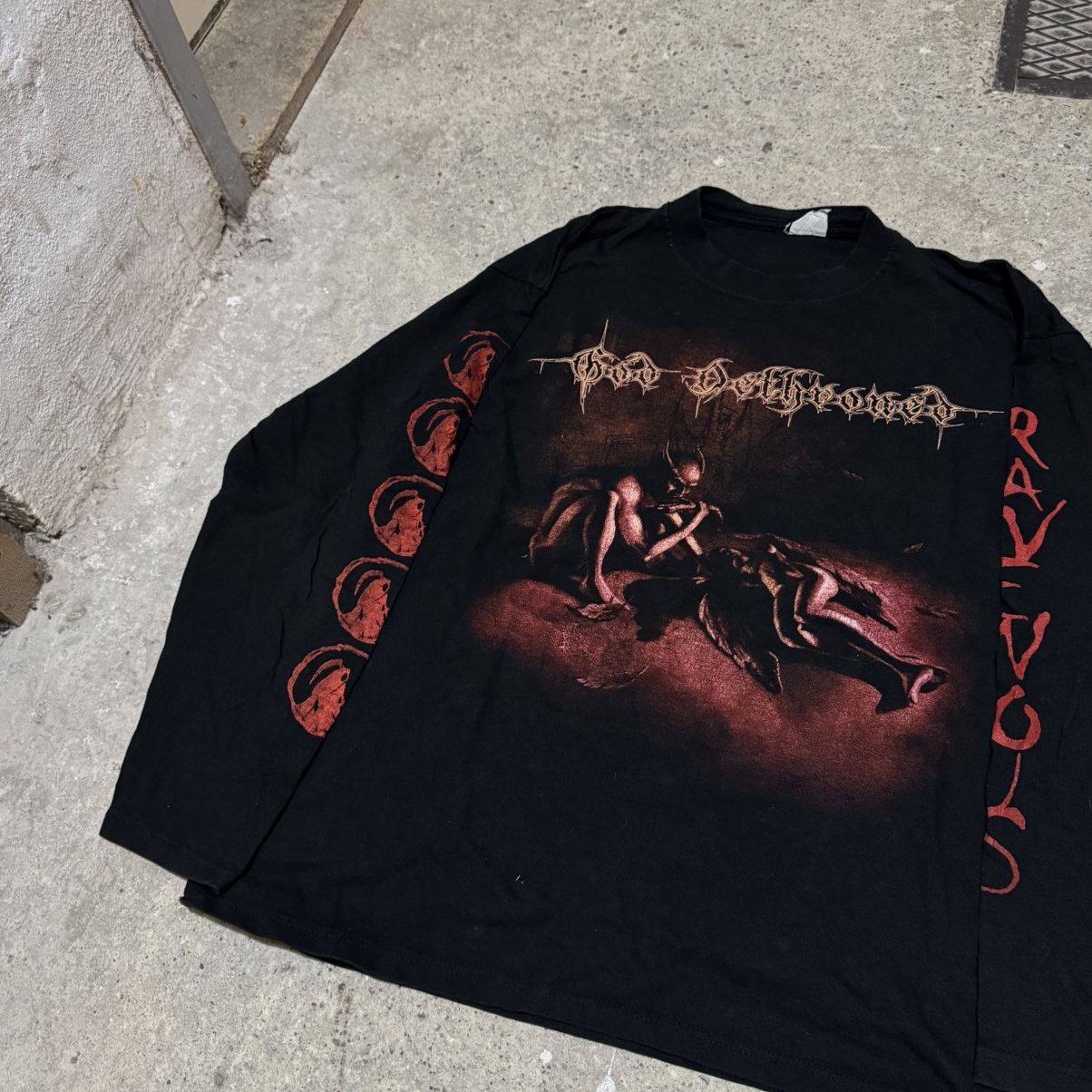 Band Tees × Vintage Vintage God Dethroned Ravenous long sleeve Size US XL / EU 56 / 4 - 5 Thumbnail