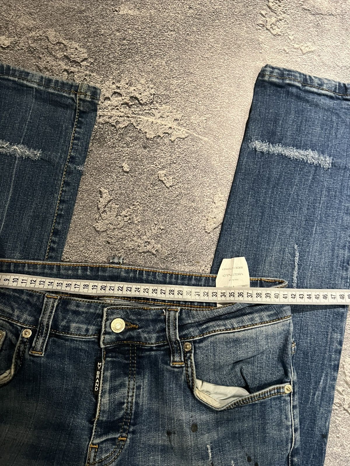Japanese Brand Vintage Japanese Conceptual Skinny Relaxed Faded Jean Size US 32 / EU 48 - 8 Thumbnail