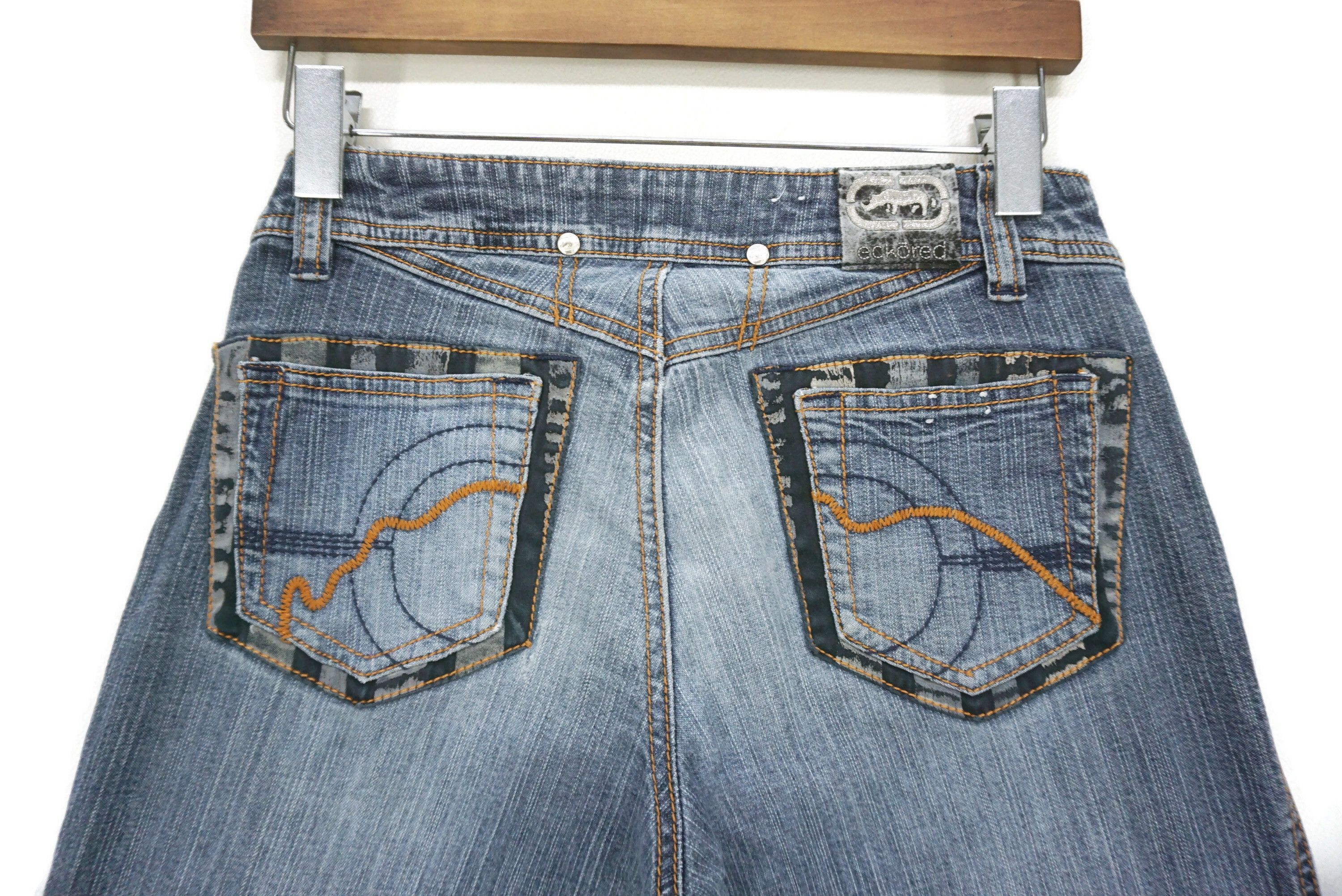 Ecko Unltd. Ecko Jeans Size 7 fit W28xL32 Y2k Low Rise Bootcut Denim Size 28" / US 6 / IT 42 - 8 Thumbnail