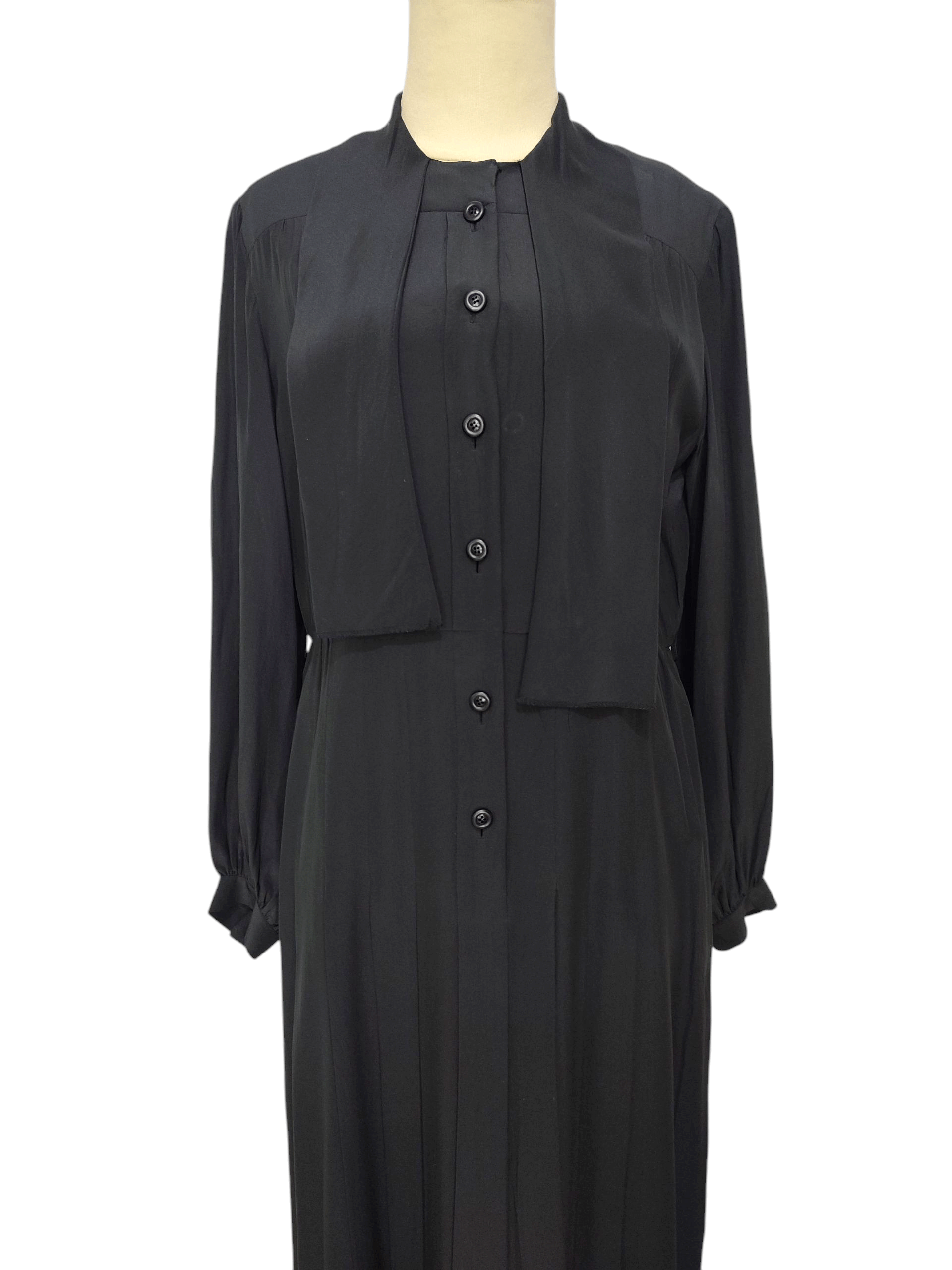 Pierre Balmain 80s Pierre Balmain-Archive Structured Waist Vertical Pleated Size L / US 10 / IT 46 - 2 Thumbnail