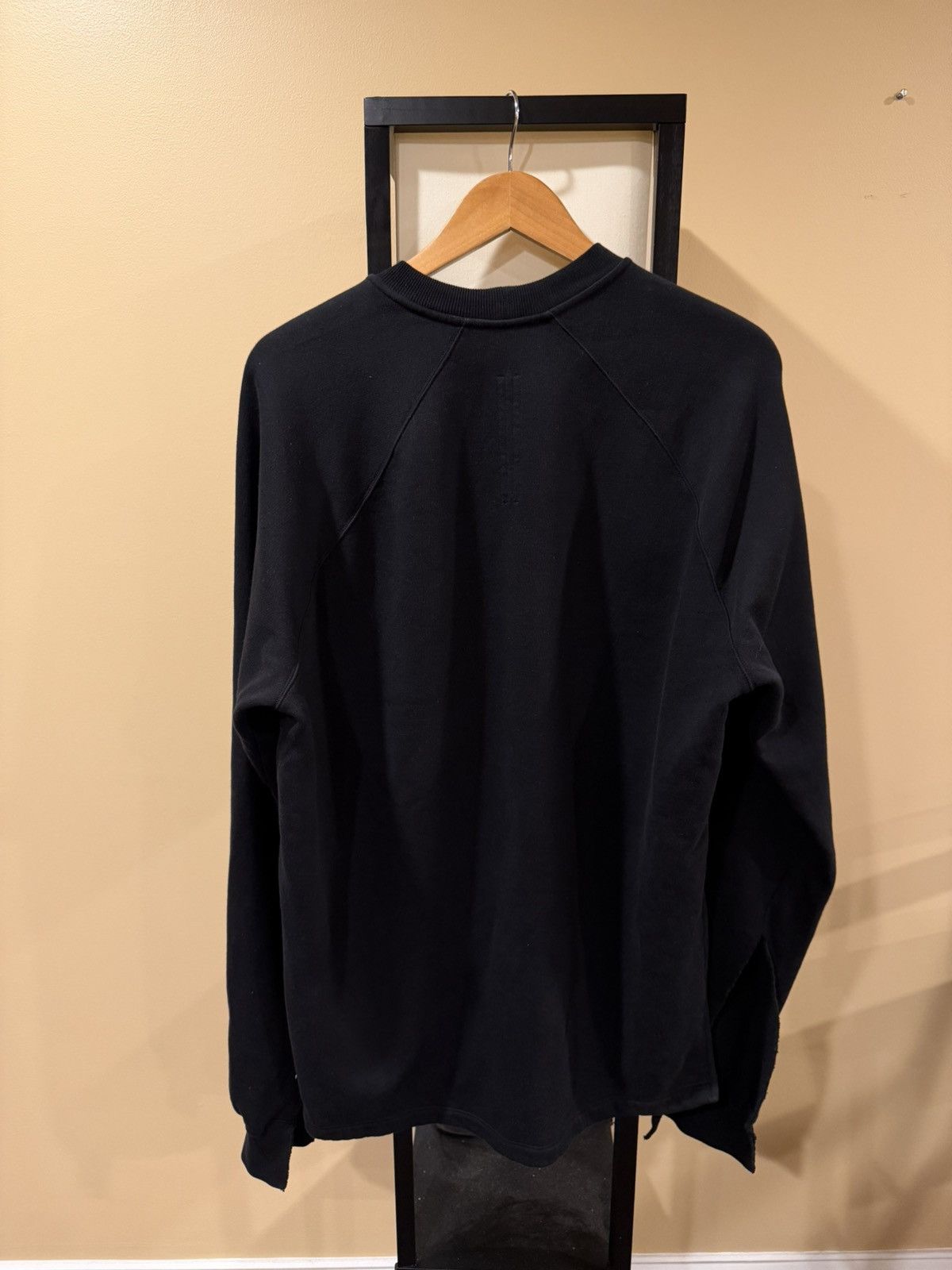 Rick Owens Drkshdw Rick Owens Drkshdw FW20 Performa Cuff Slit Black Sweatshirt Size US L / EU 52-54 / 3 - 2 Thumbnail