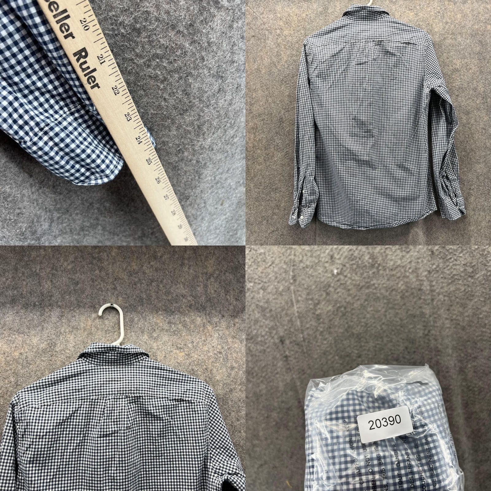J.Crew VINTAGE J.CREW Shirt Men Small Blue Casual Button Down Preppy Slim Fit Gingham VTG Shirt Mens Size US S / EU 44-46 / 1 - 8 Thumbnail