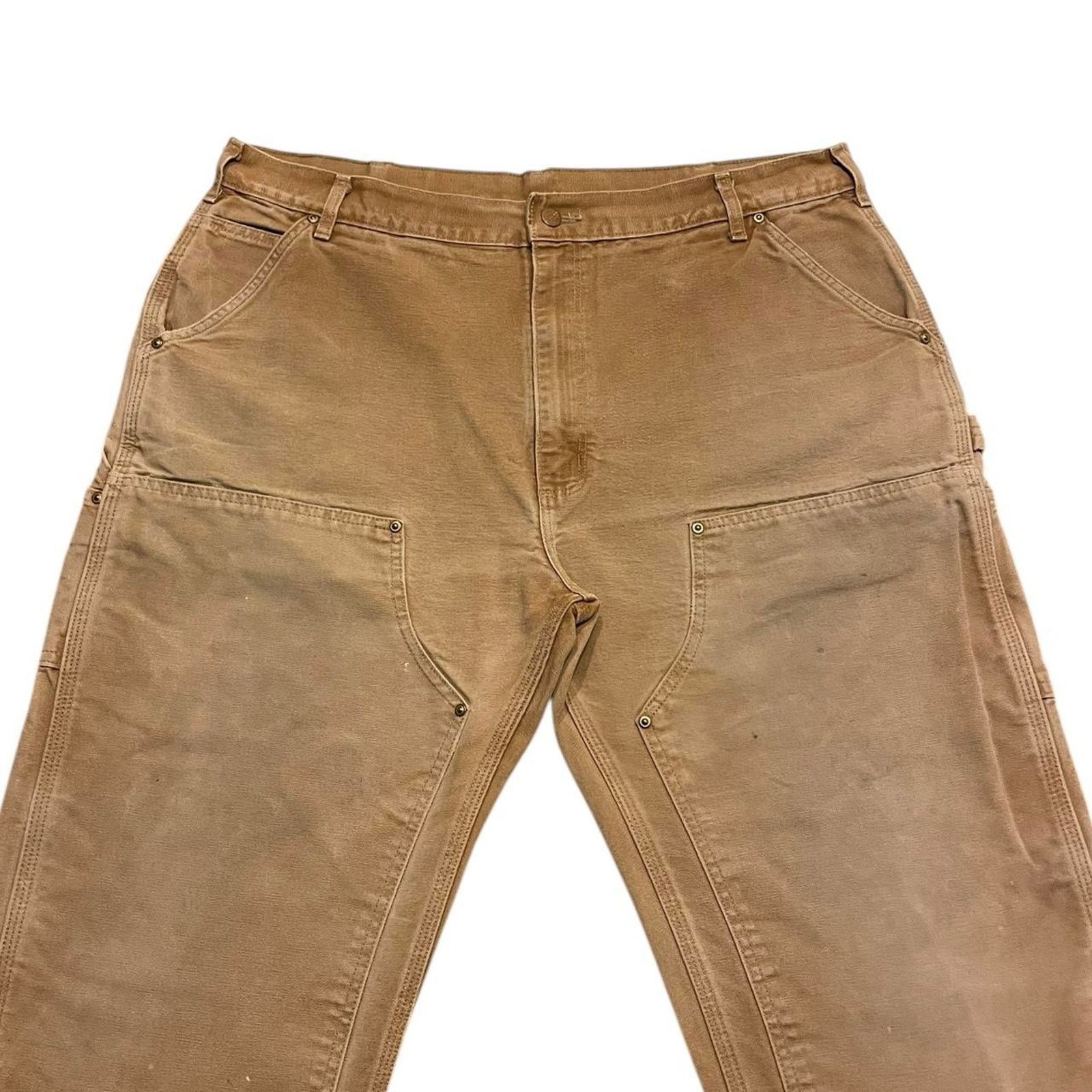 Carhartt VTG tan Carhartt double knee USA streetwear grunge workwear Size US 38 / EU 54 - 2 Thumbnail