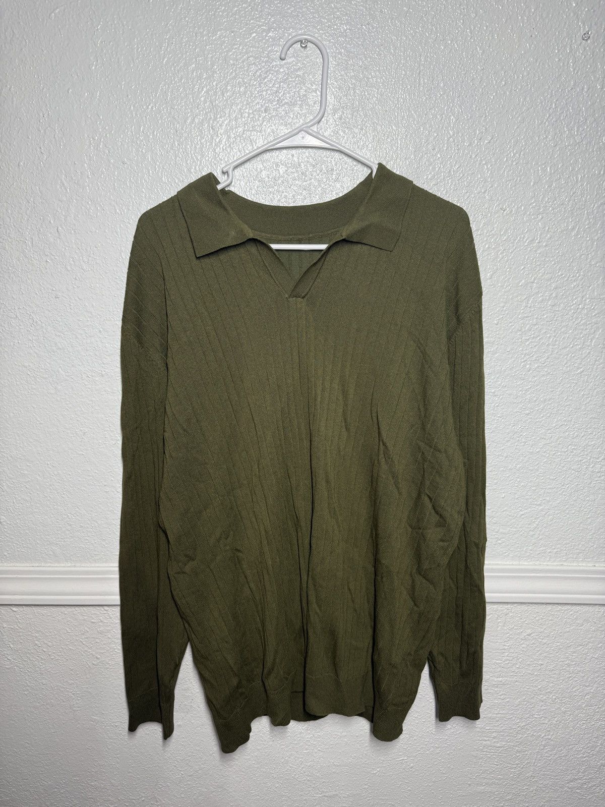 Shein Green Long sleeve polo Size US XXL / EU 58 / 5 - 1 Thumbnail
