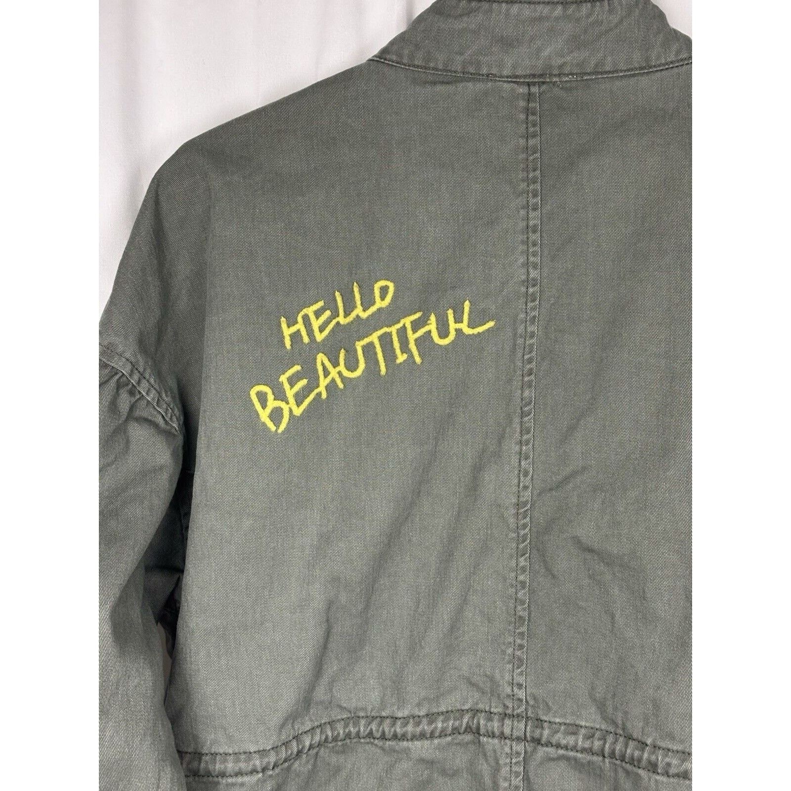 Other Skies are Blue Women’s Army Green Cargo Jacket Military S Size S / US 4 / IT 40 - 3 Thumbnail