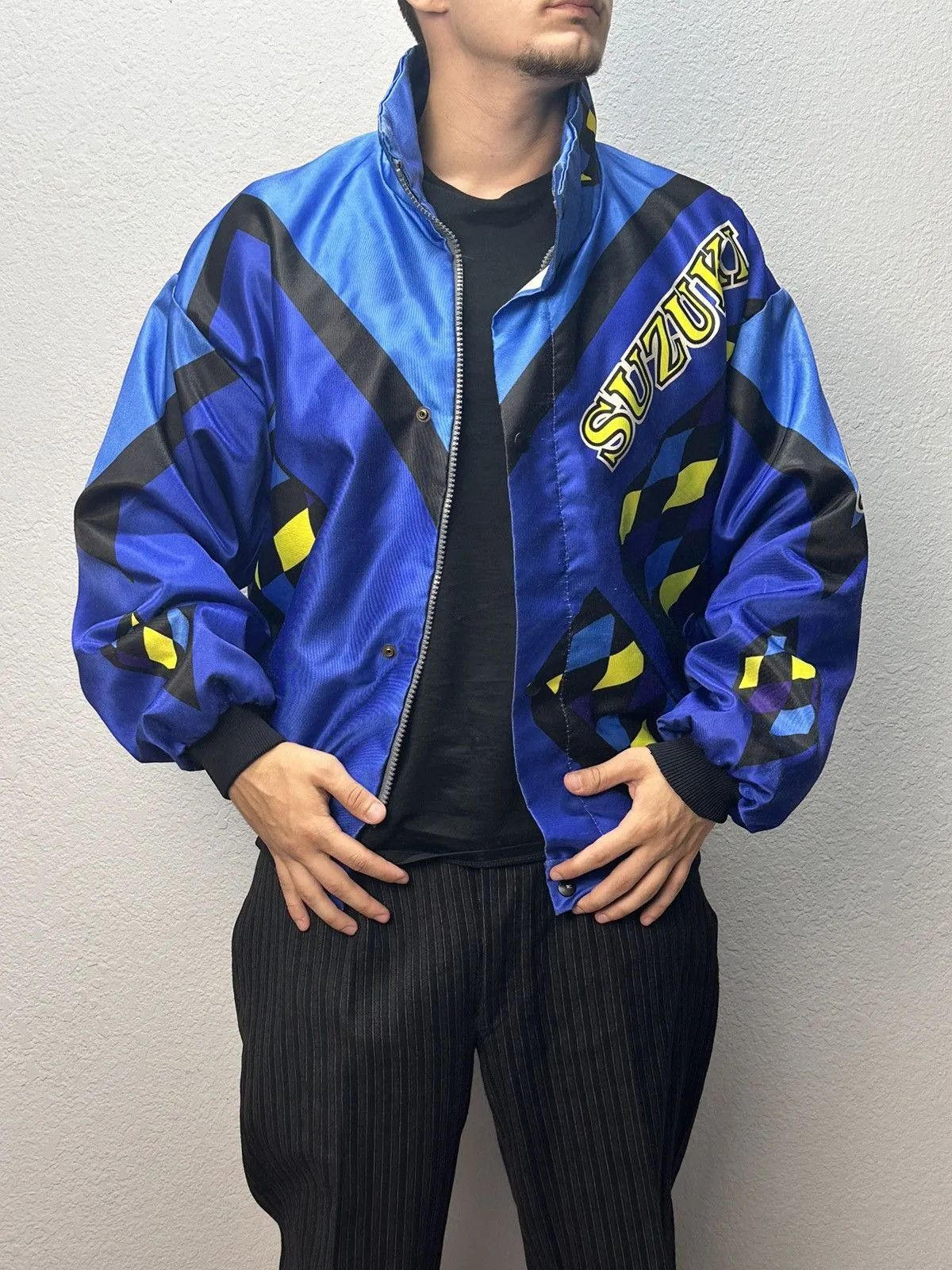 Harley Davidson Racing Jacket Moto Vodafone F1 Nascar Leather Red Bull Lucky Size US XL / EU 56 / 4 - 1 Thumbnail