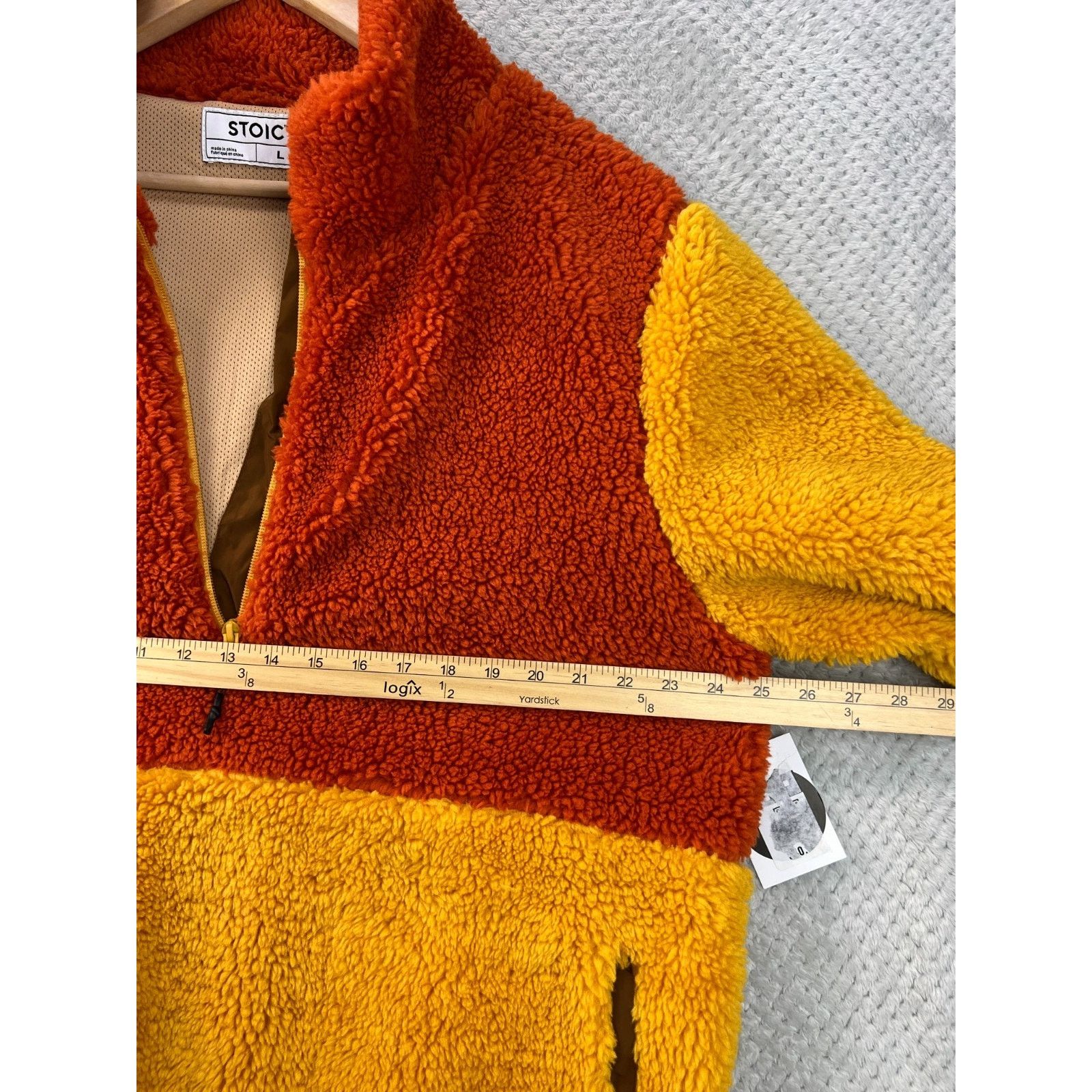 Stoic Stoic Mens MTN Pullover 1/2 Zip Sherpa Rust Yellow Fleece Lg Size US L / EU 52-54 / 3 - 10 Thumbnail