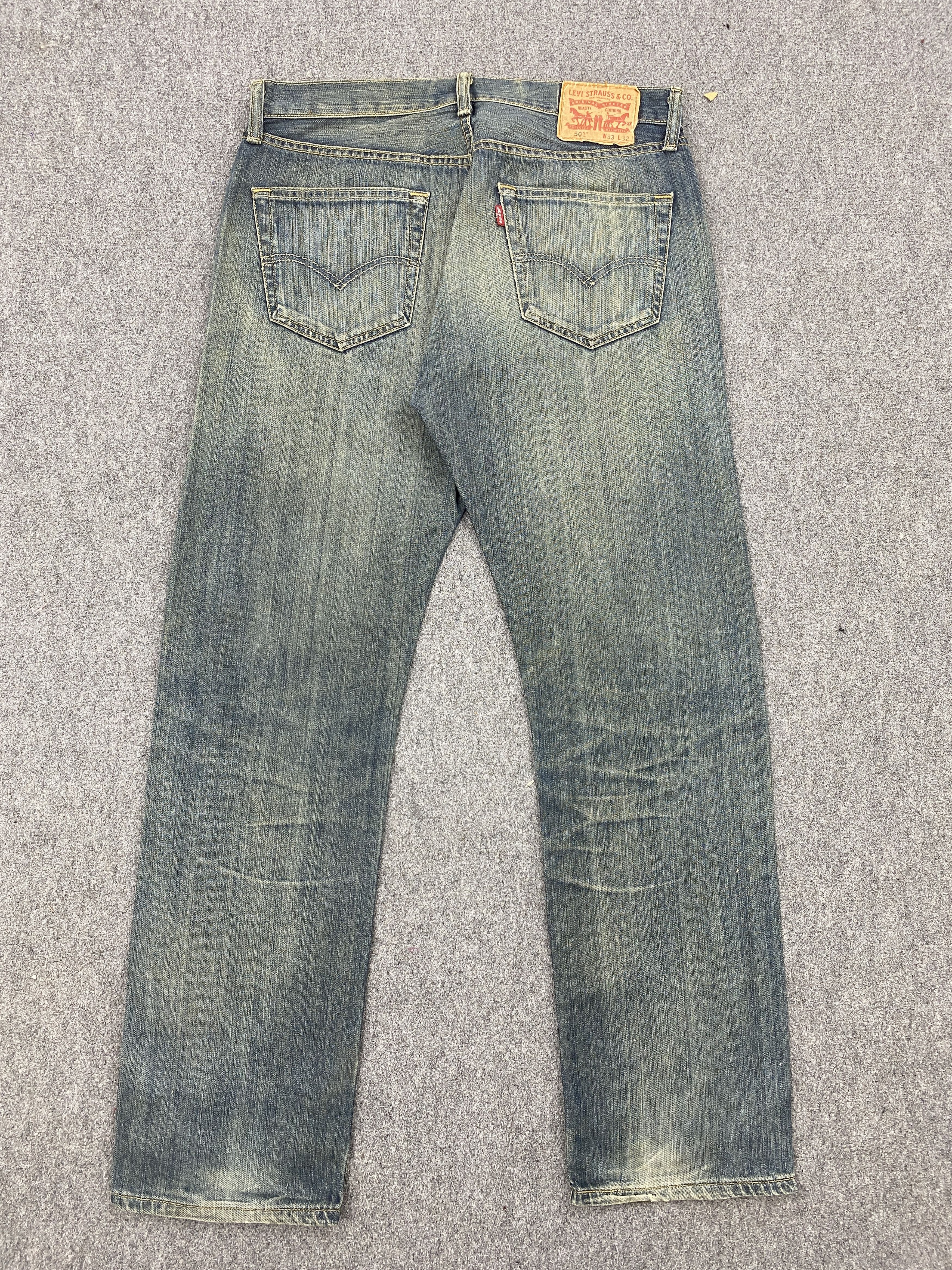 Levi's Rusty Vintage Levis 501 Button Fly Jeans DP2344 Size US 32 / EU 48 - 3 Thumbnail