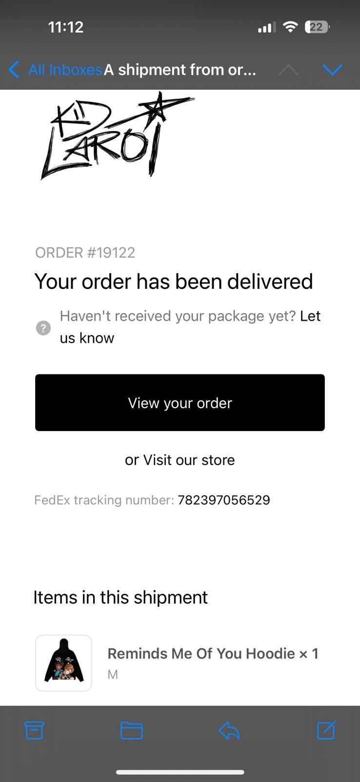 Other Official Kid Laroi x Juice WRLD Reminds Me of You Hoodie Size US M / EU 48-50 / 2 - 2 Thumbnail