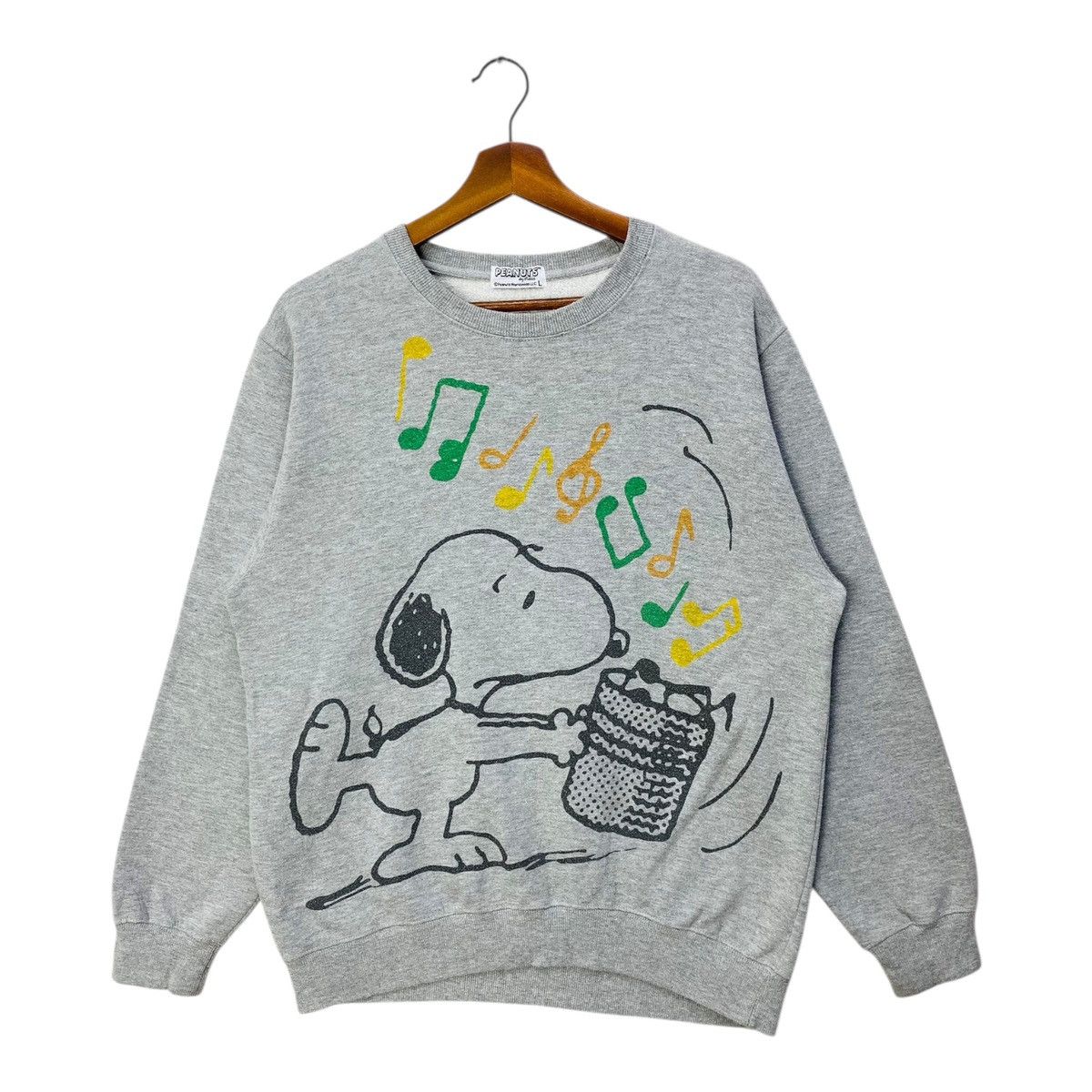 Peanuts Vintage Peanuts Snoopy Sweatshirt Big Logo Crewneck Size L Size US L / EU 52-54 / 3 - 1 Thumbnail
