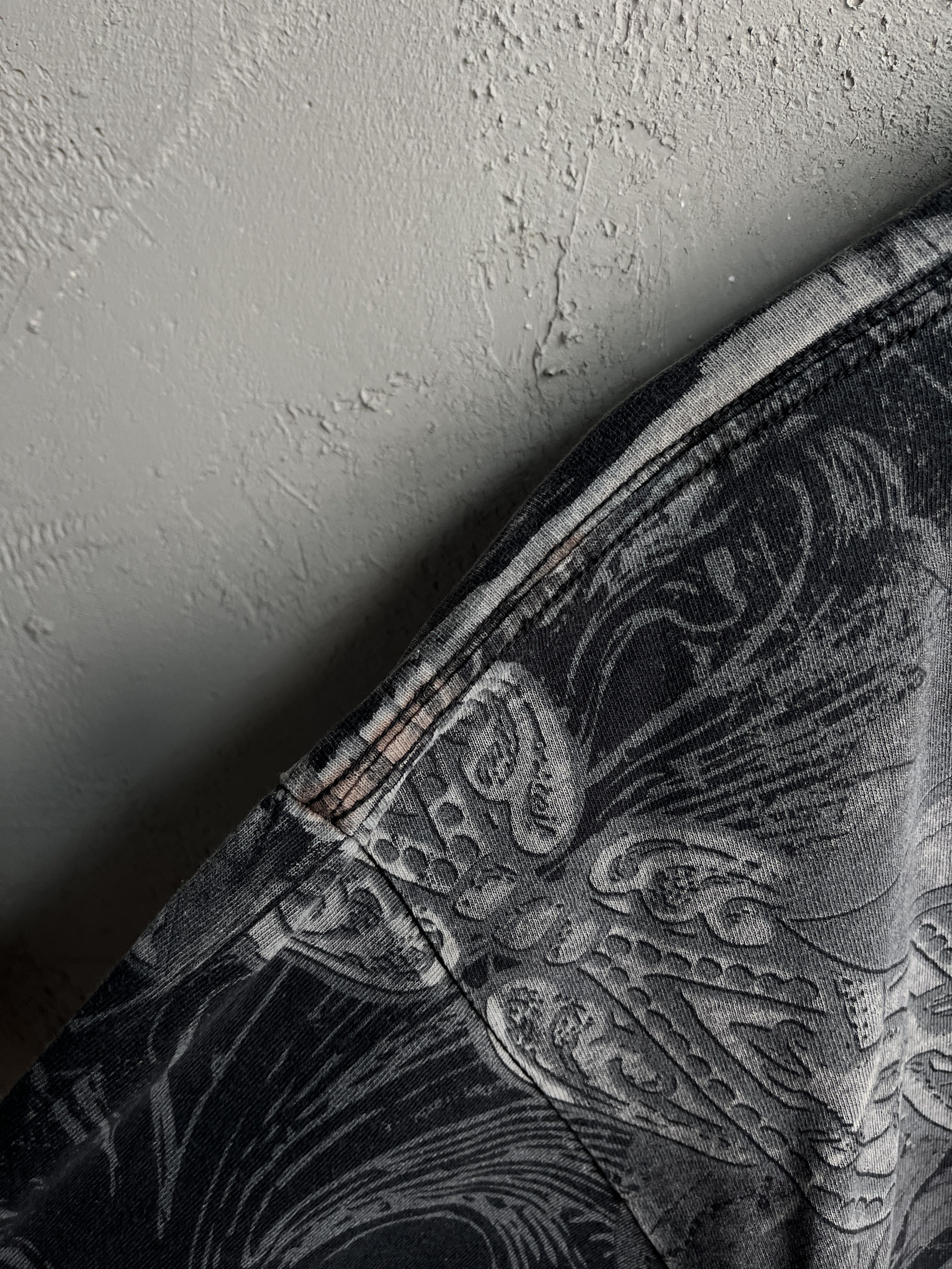 Affliction × Vintage Vintage Chemistry Redemption Skull Wing Cyber Y2K T Shirt Size US XL / EU 56 / 4 - 7 Thumbnail