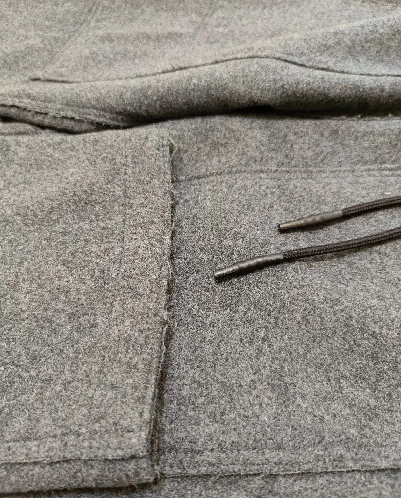 Helmut Lang Helmut Lang Gray Wool Wide Leg Pants. Size 35" - 3 Thumbnail