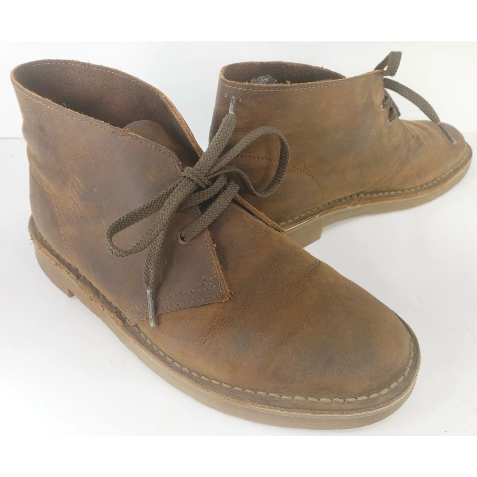 Clarks Clarks Bushacre 2 Mens Leather Chukka Boot Brown 7.5 Size US 8 / EU 41 - 2 Thumbnail