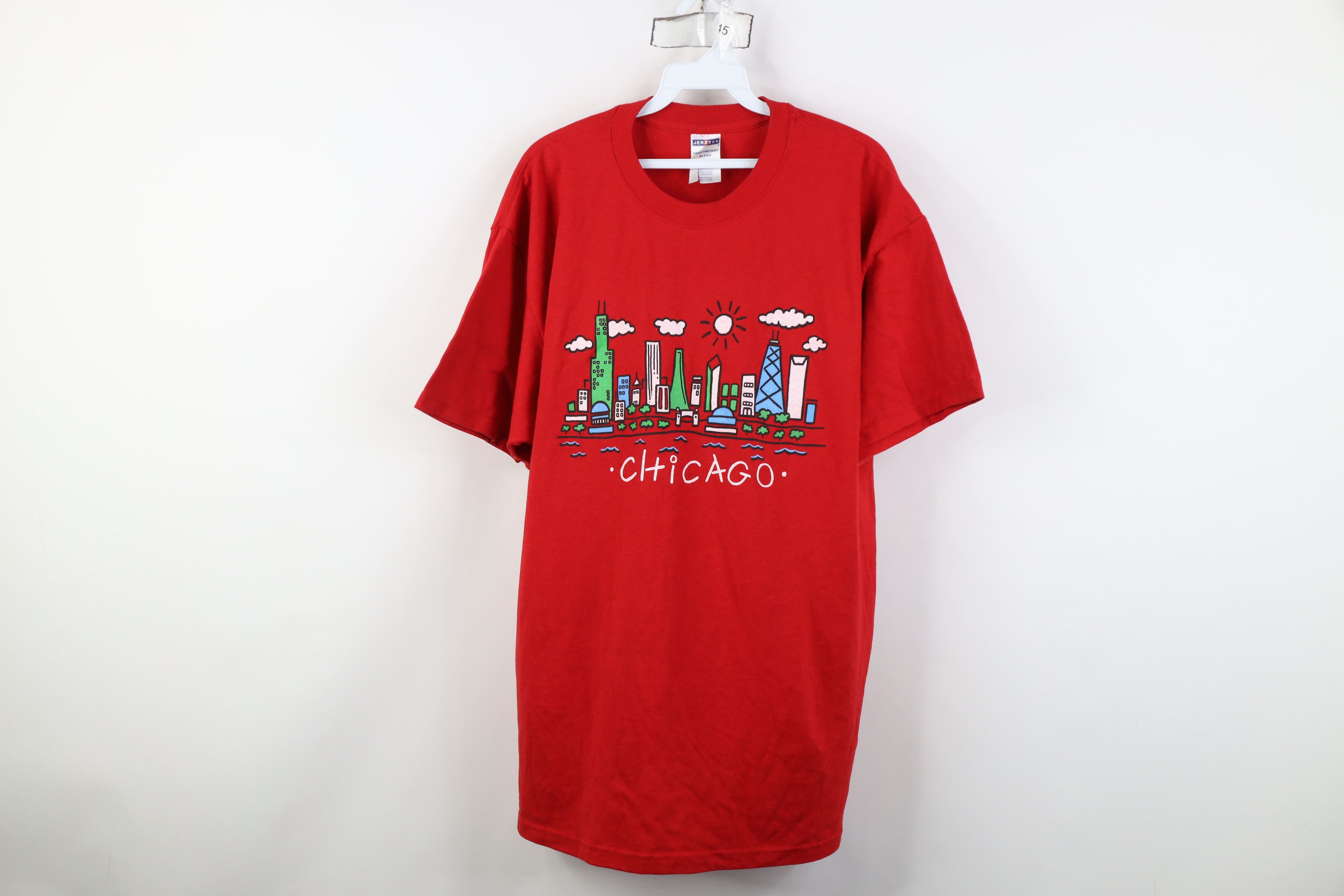 Vintage Vintage Y2K Streetwear Art Chicago Skyline City T-Shirt Size US XL / EU 56 / 4 - 1 Thumbnail