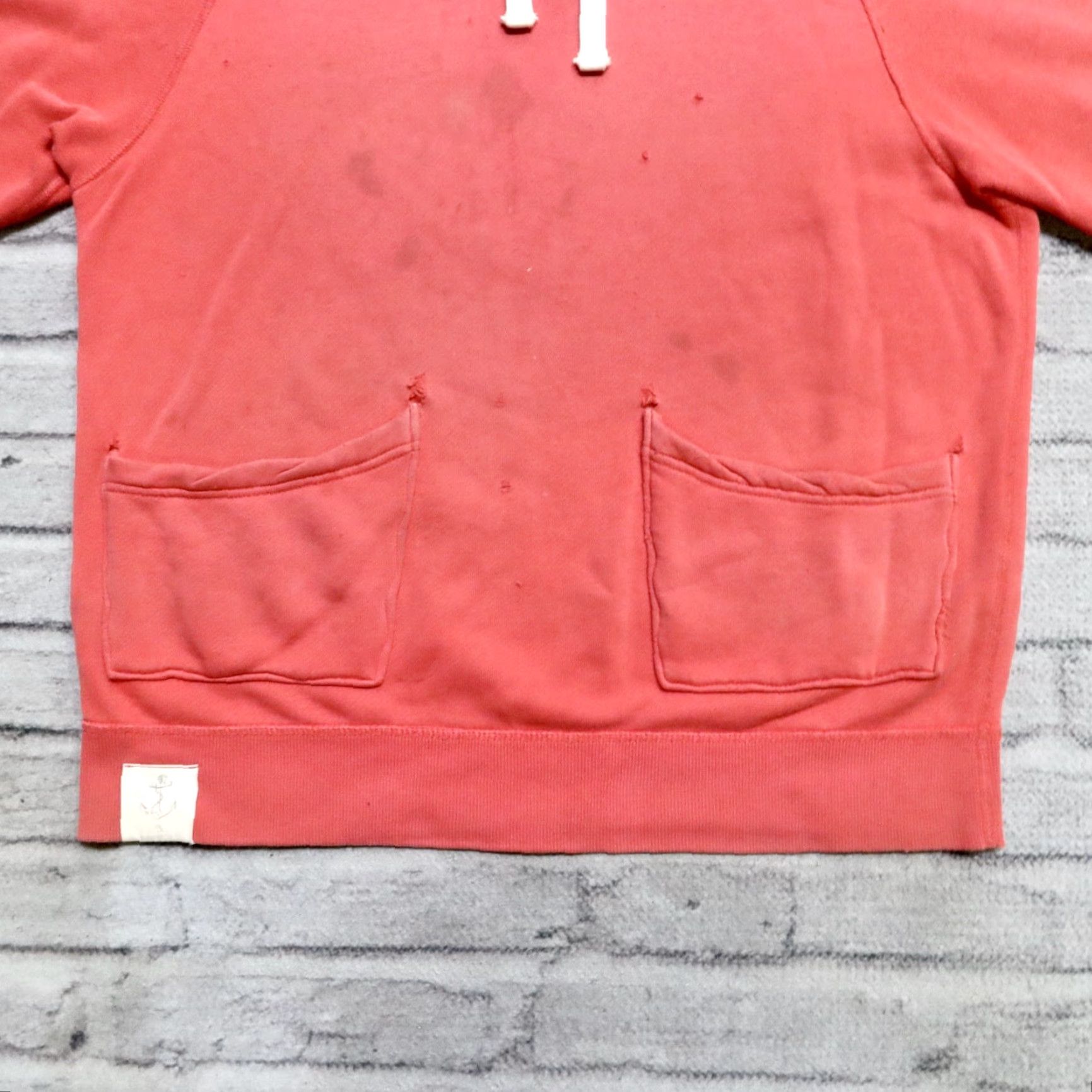 Polo Ralph Lauren VINTAGE Polo Ralph Lauren Hoodie Sweatshirt Distressed Size L Red Mens Size US L / EU 52-54 / 3 - 2 Thumbnail