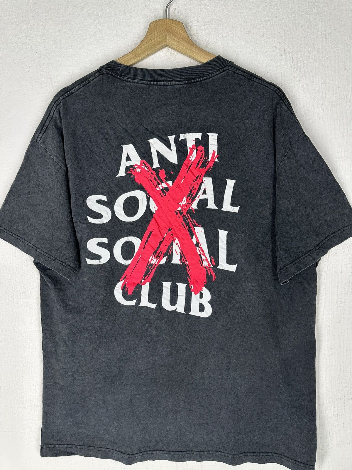Anti Social Social Club Vintage ASSC Faded Shirt Tee Size US XL / EU 56 / 4 - 2 Thumbnail