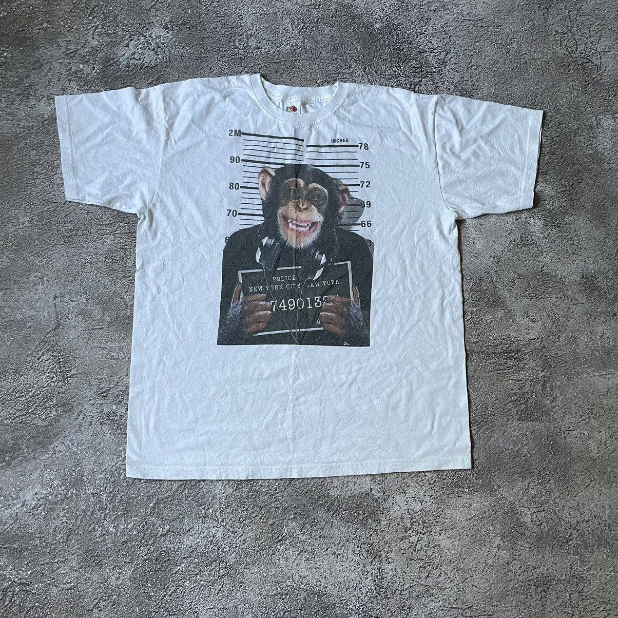 Vintage Vintage Y2K Graphic Tee Sun Faded Mugshot Print Oversized XL Size US XL / EU 56 / 4 - 3 Thumbnail