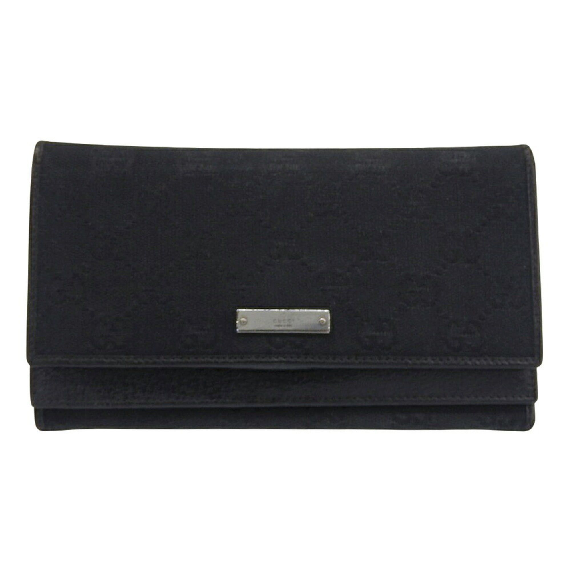 Gucci Gucci GG Canvas Double Wallet 131888 2149 Black Size ONE SIZE - 1 Thumbnail