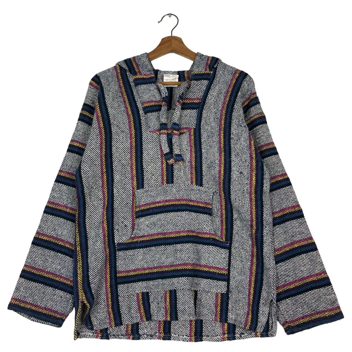 Japanese Brand 🔥VINTAGE PULL OVER WOOL JACKET SAN PATRICIO ISSEY MIYAKE Size US L / EU 52-54 / 3 - 12 Thumbnail