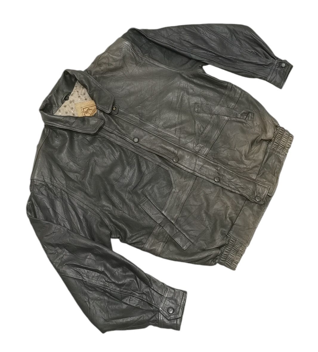 Japanese Brand Deerskin Leather Bomber Jacket Size US L / EU 52-54 / 3 - 4 Thumbnail