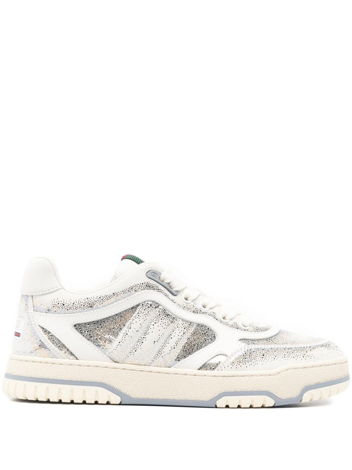 Gucci Gucci Re-Web Glitter Stripe Sneakers Size US 5 / IT 35 - 1 Thumbnail