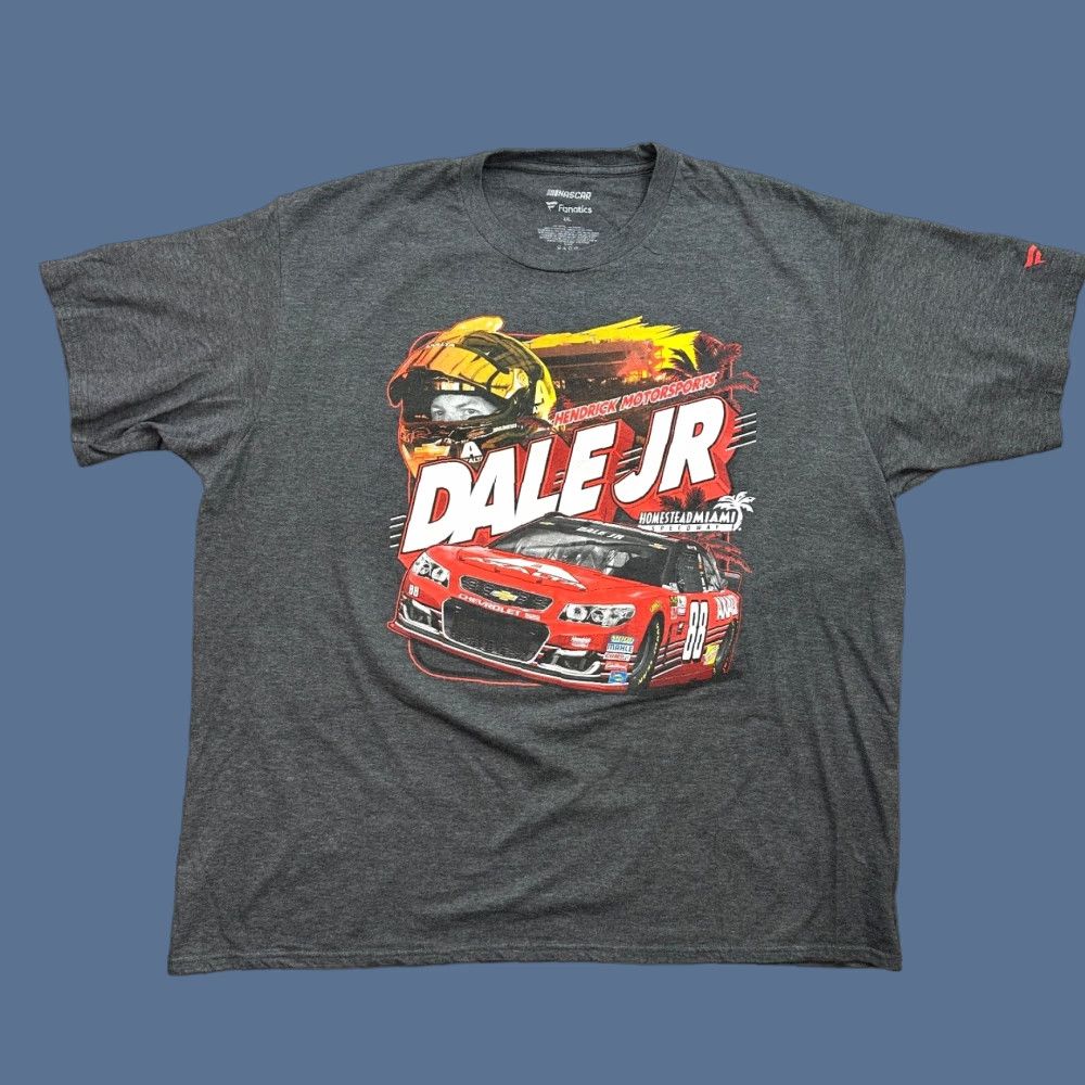 Vintage NASCAR Shirt Mens 3XL Gray Fanatics Dale Jr Nation Appreciation Tour 2017 #88 Size US XXL / EU 58 / 5 - 1 Thumbnail