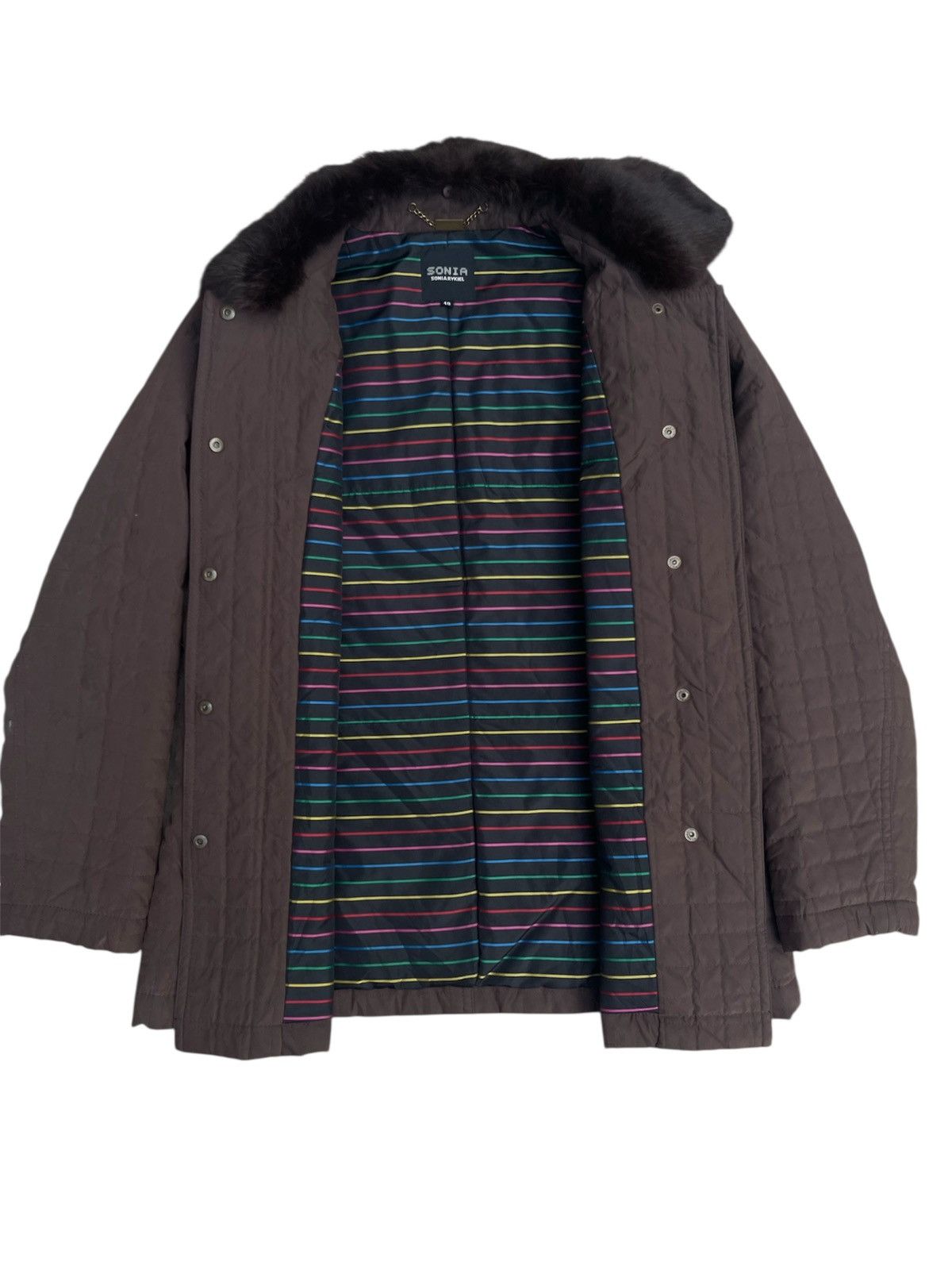 Sonia Rykiel Sonia Rukiel Fur Snap Button Jacket Size M / US 6-8 / IT 42-44 - 3 Thumbnail