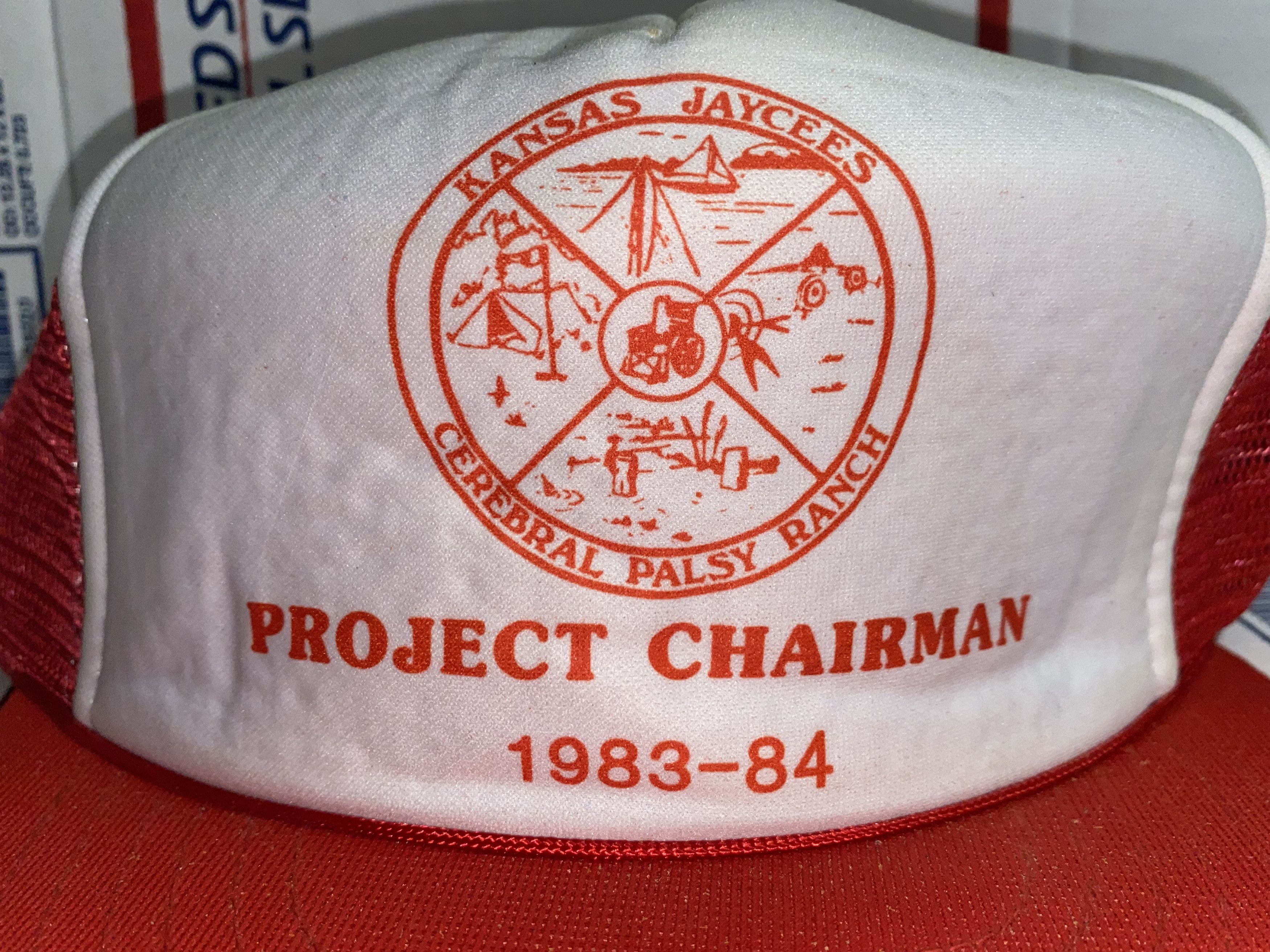 Vintage vtg Kansas Jaycees Cerebral Palsy Ranch trucker hat cap USA Size ONE SIZE - 2 Thumbnail