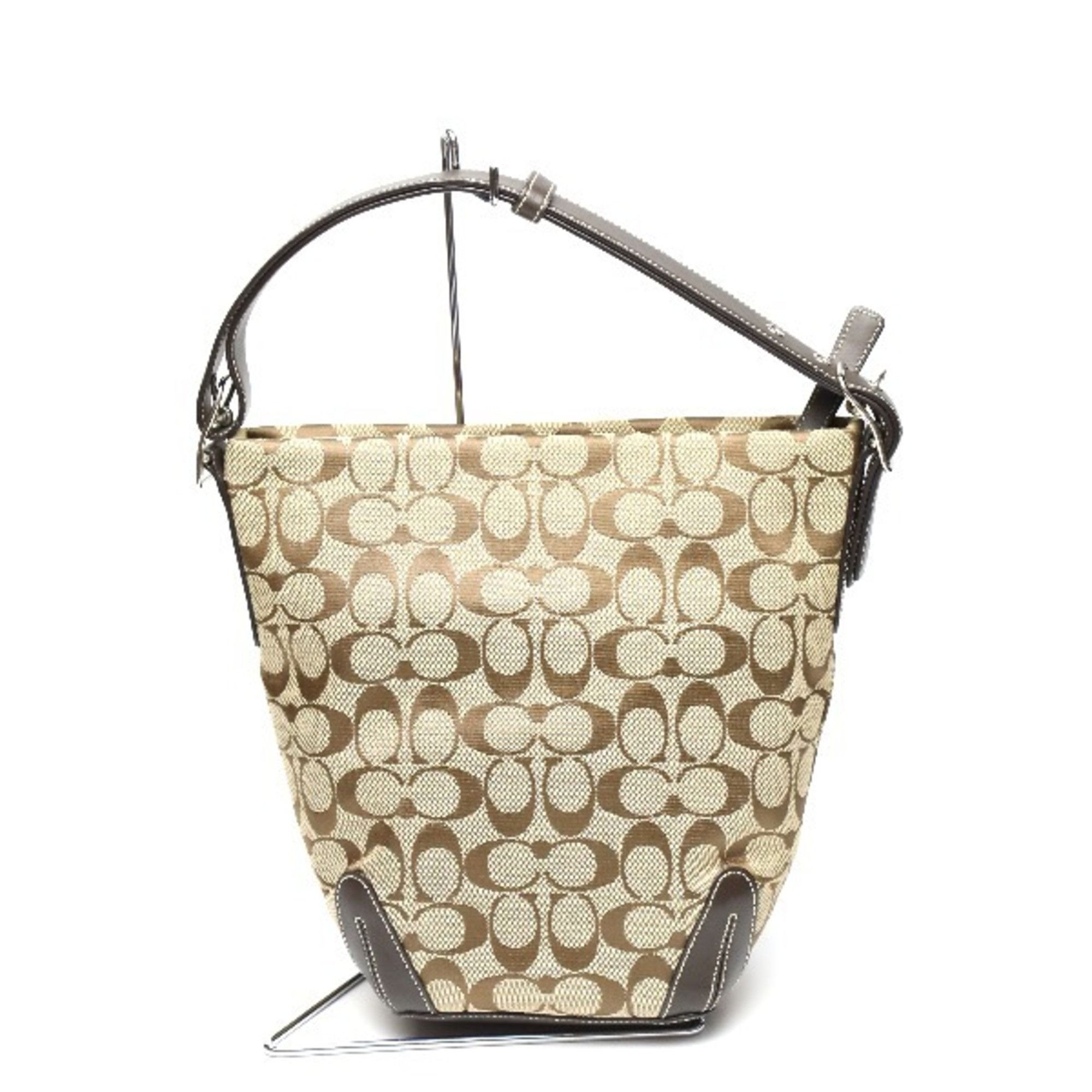 image of Coach Duffle Signature Crossbody Bag 6076 Coach Khaki Shoulder, Women's