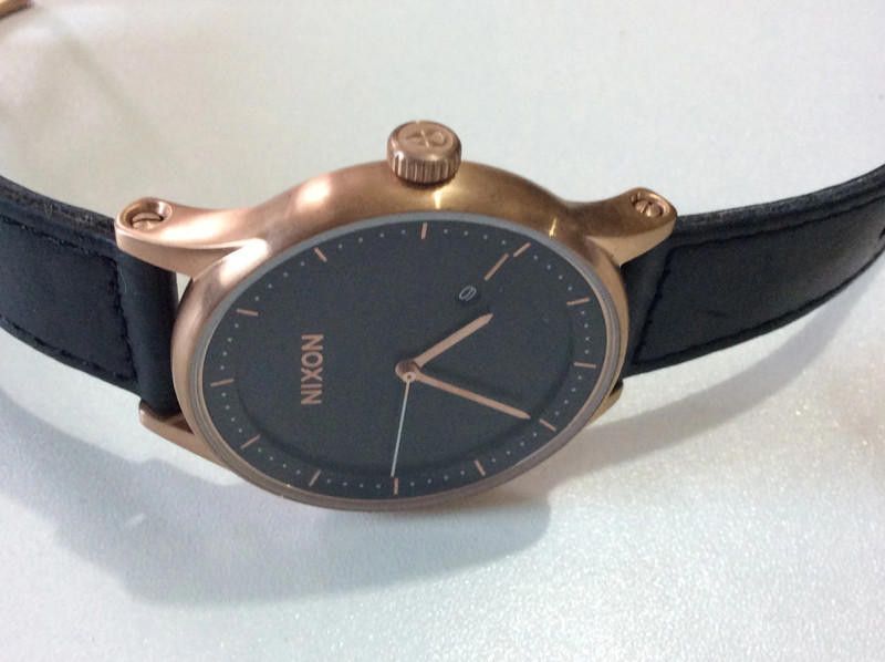 Nixon Nixon men's black dial leather strap watch Size ONE SIZE - 3 Thumbnail