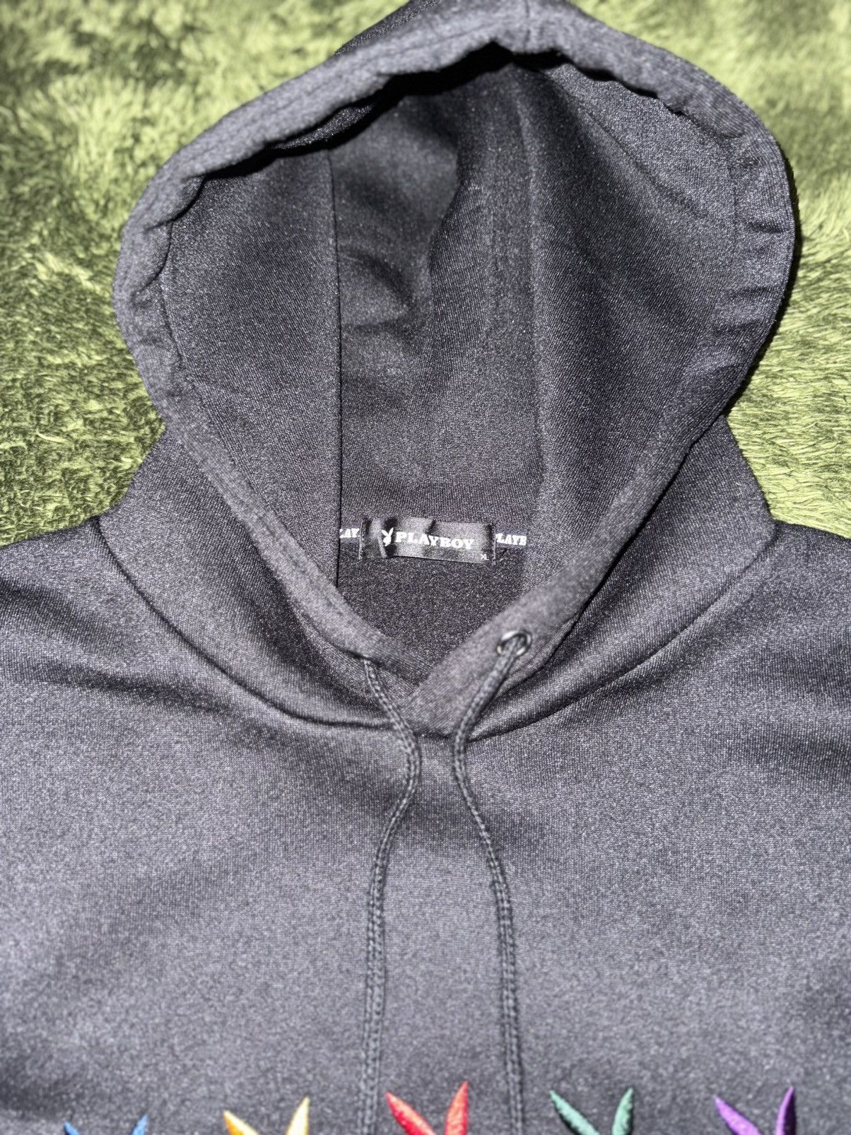 Playboy [XL] 00s VTG PLAYBOY Japan Embroidered Hoodie Size US XL / EU 56 / 4 - 3 Thumbnail
