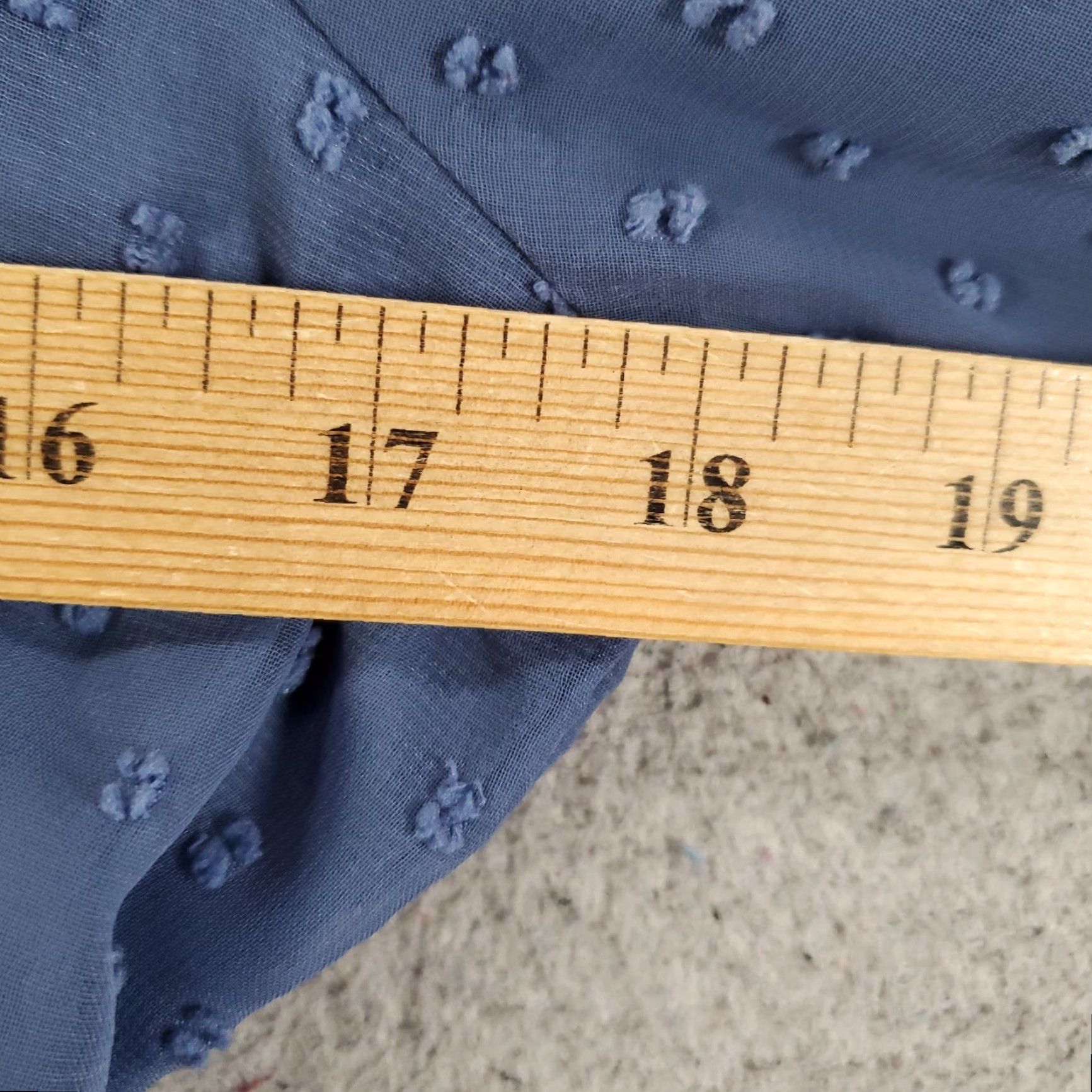 Vintage Altered State Dress Womens Large Blue Square Neck Tiered Polka Dot Texture Size L / US 10 / IT 46 - 4 Thumbnail