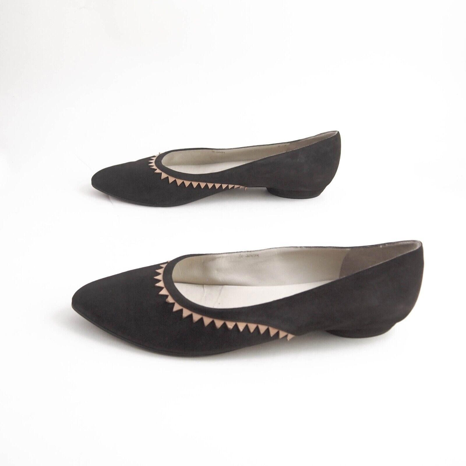 Salvatore Ferragamo Ferragamo Atelier Flats Brown Suede Lmtd Edition Size US 9 Size US 9 / IT 39 - 4 Thumbnail