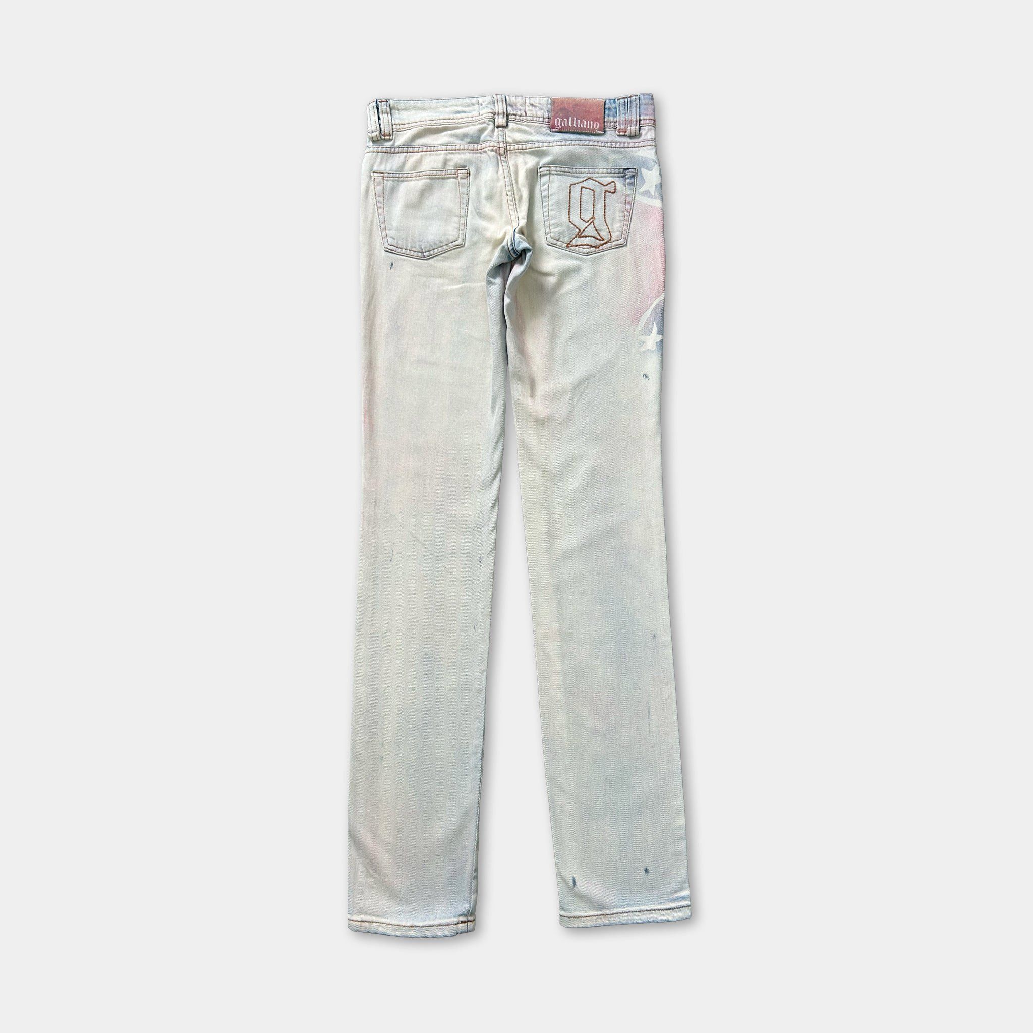 John Galliano John Galliano UK Flag Denim Jeans Size US 30 / EU 46 - 3 Thumbnail