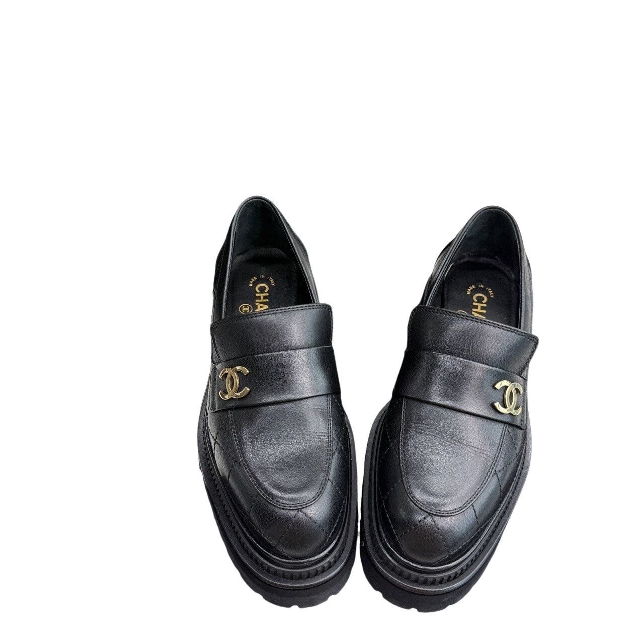 Chanel Chanel Quilted Leather Loafers Size 37 Size US 7 / IT 37 - 1 Thumbnail