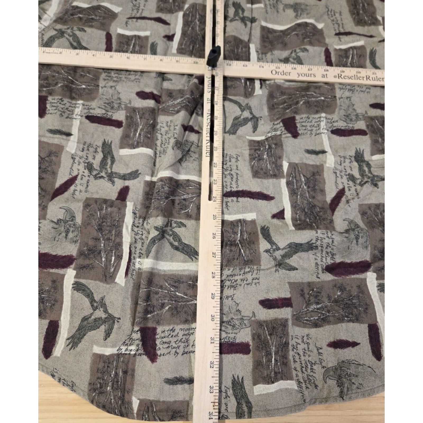 Vintage VINTAGE Woolrich Button-Up Shirt Eagle All Over Print Long Sleeve Cotton Flannel Tan/Brown Mens XL Size US XL / EU 56 / 4 - 8 Thumbnail