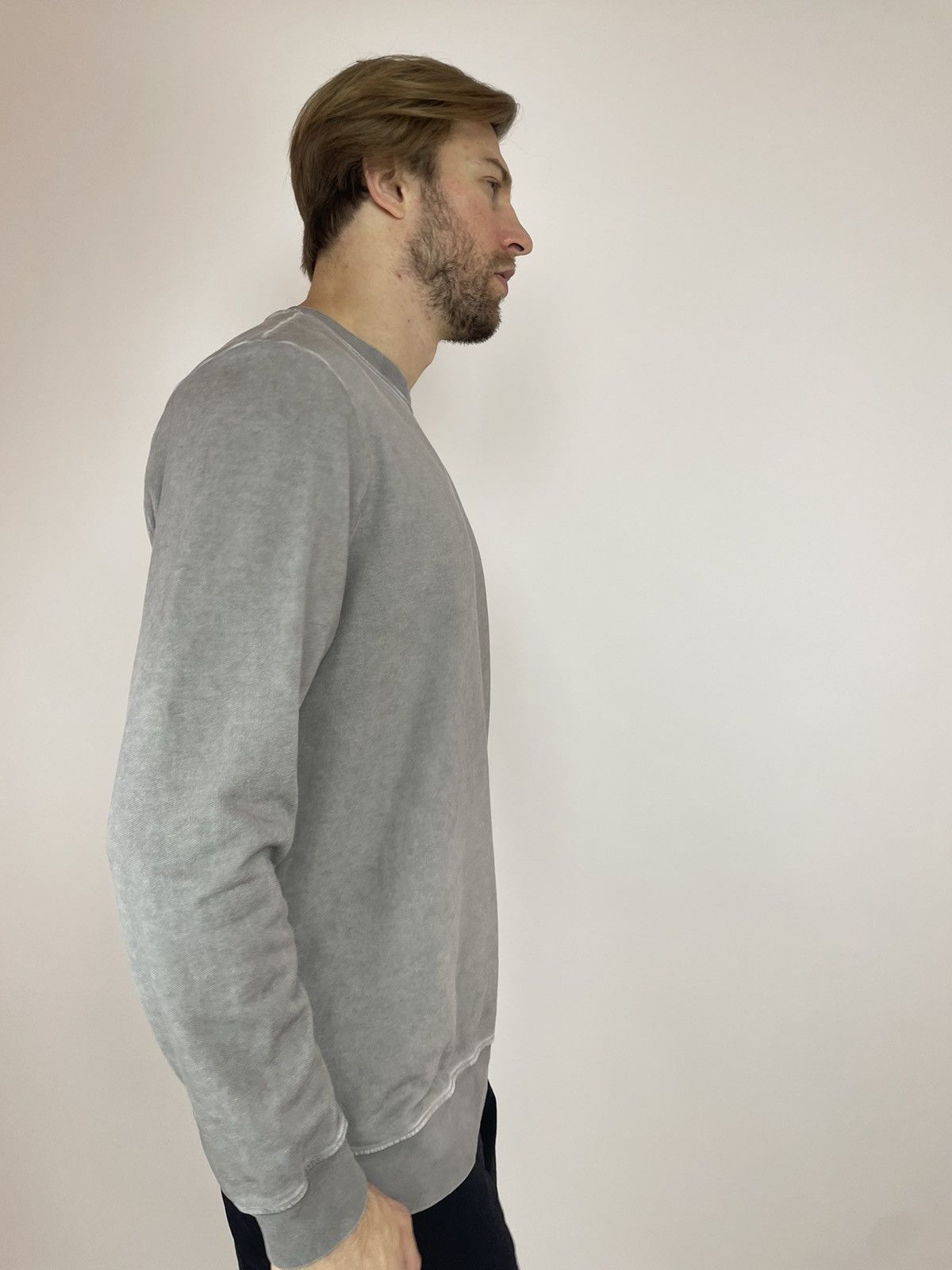 Japanese Brand Engelbert Strauss Washed grey Long sleeve Mens size L Size US L / EU 52-54 / 3 - 6 Thumbnail