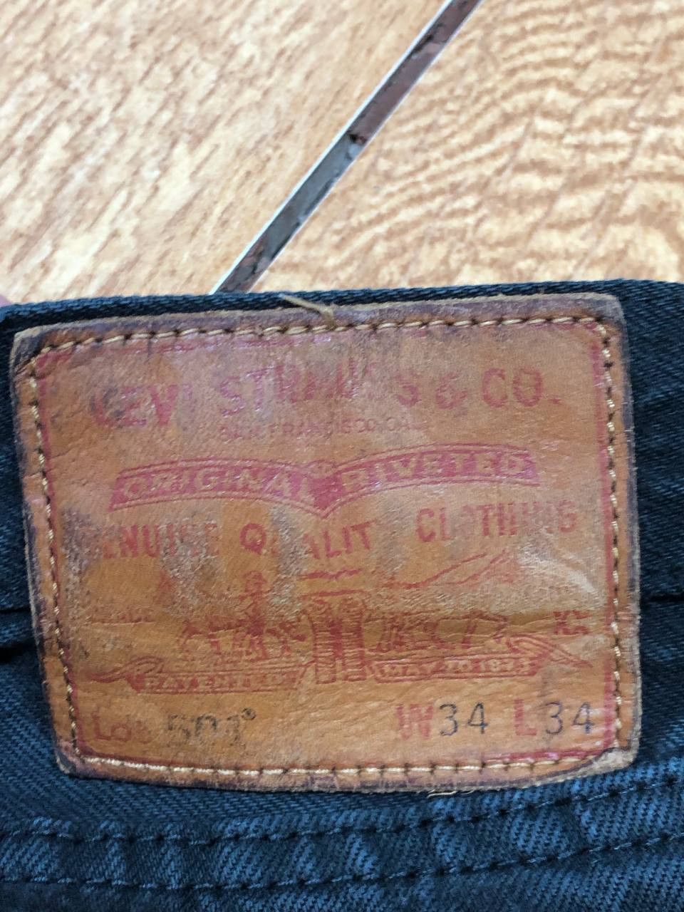 Levi's jeans black premium Levi's 501 Y2K Vintage w34 streetwear Size US 34 / EU 50 - 5 Thumbnail