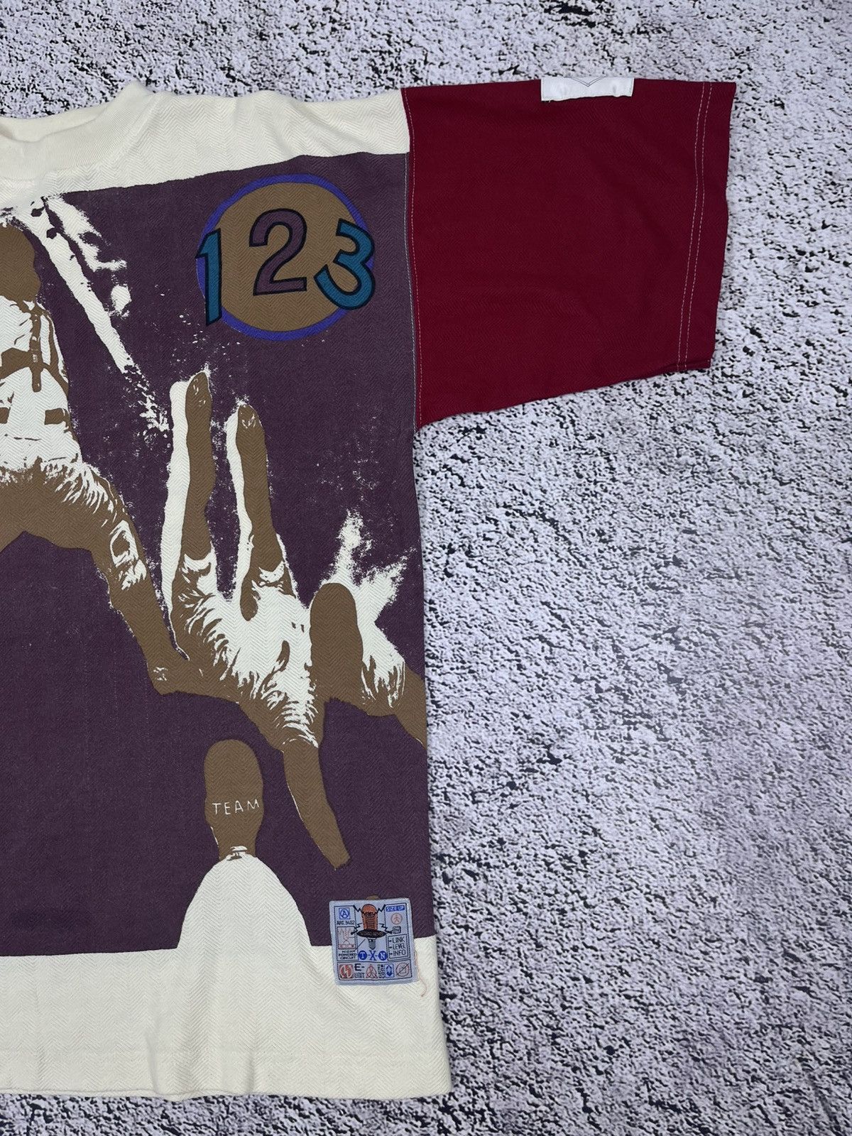 Vintage Vintage 80s Baseball All Over printed t shirt rare Size US L / EU 52-54 / 3 - 6 Thumbnail