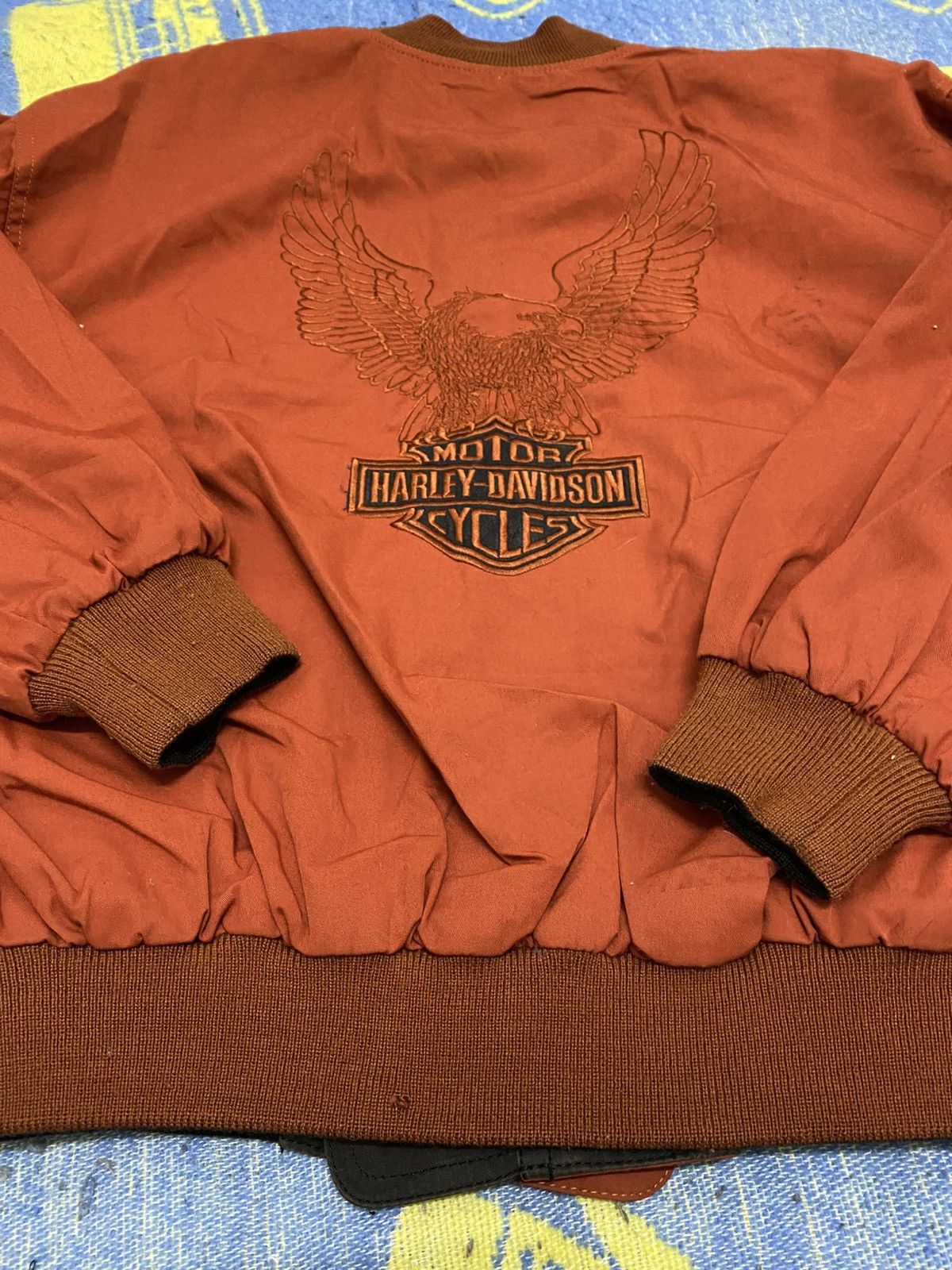 Harley Davidson HARLEY DAVIDSON Reverseable Bomber Jacket Big Logo Size US M / EU 48-50 / 2 - 11 Thumbnail