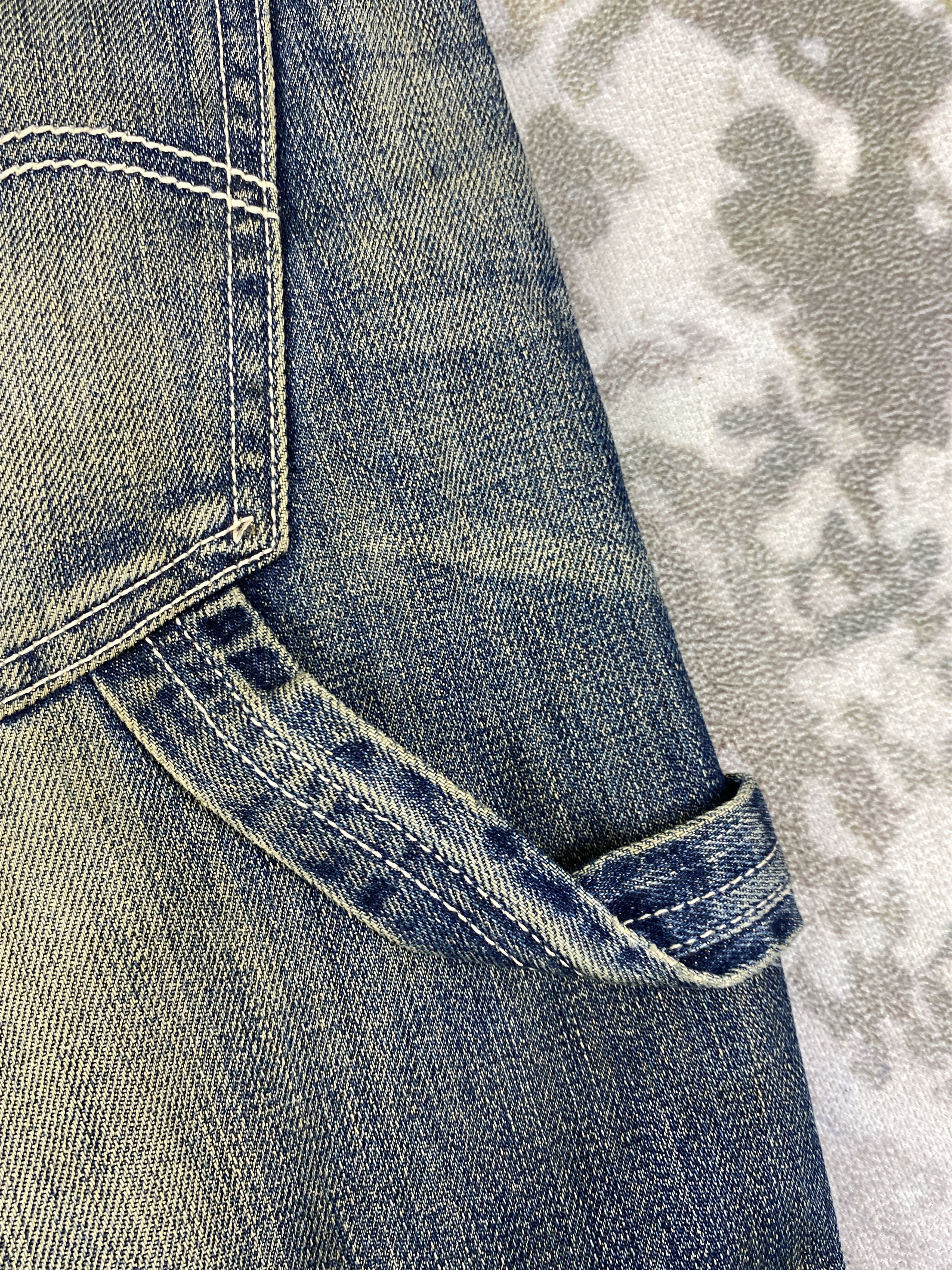 Levi's Dirty Blue Vintage Levi's 504 Jeans 35x28.5 Denim -SJ152 Size US 35 - 12 Thumbnail