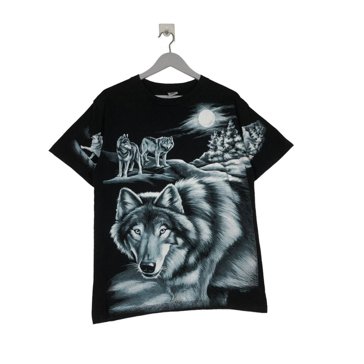 Vintage 🔥90’s Vintage Turners Original Wolf Big Logo T-Shirt Size US M / EU 48-50 / 2 - 3 Thumbnail