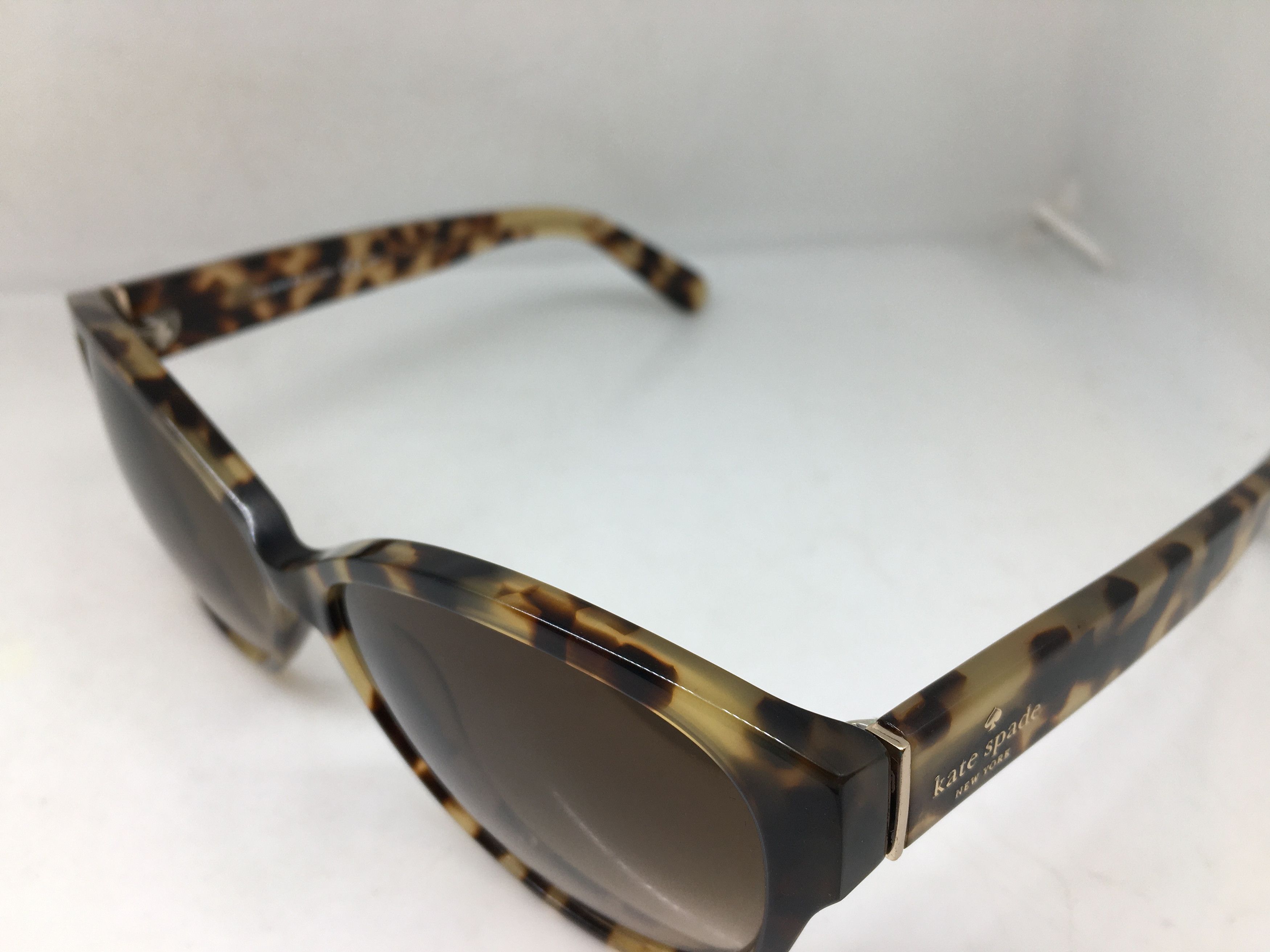 Kate Spade Kate Spade Kiersten Tortoise Acetate Sunglasses Frame Size ONE SIZE - 4 Thumbnail
