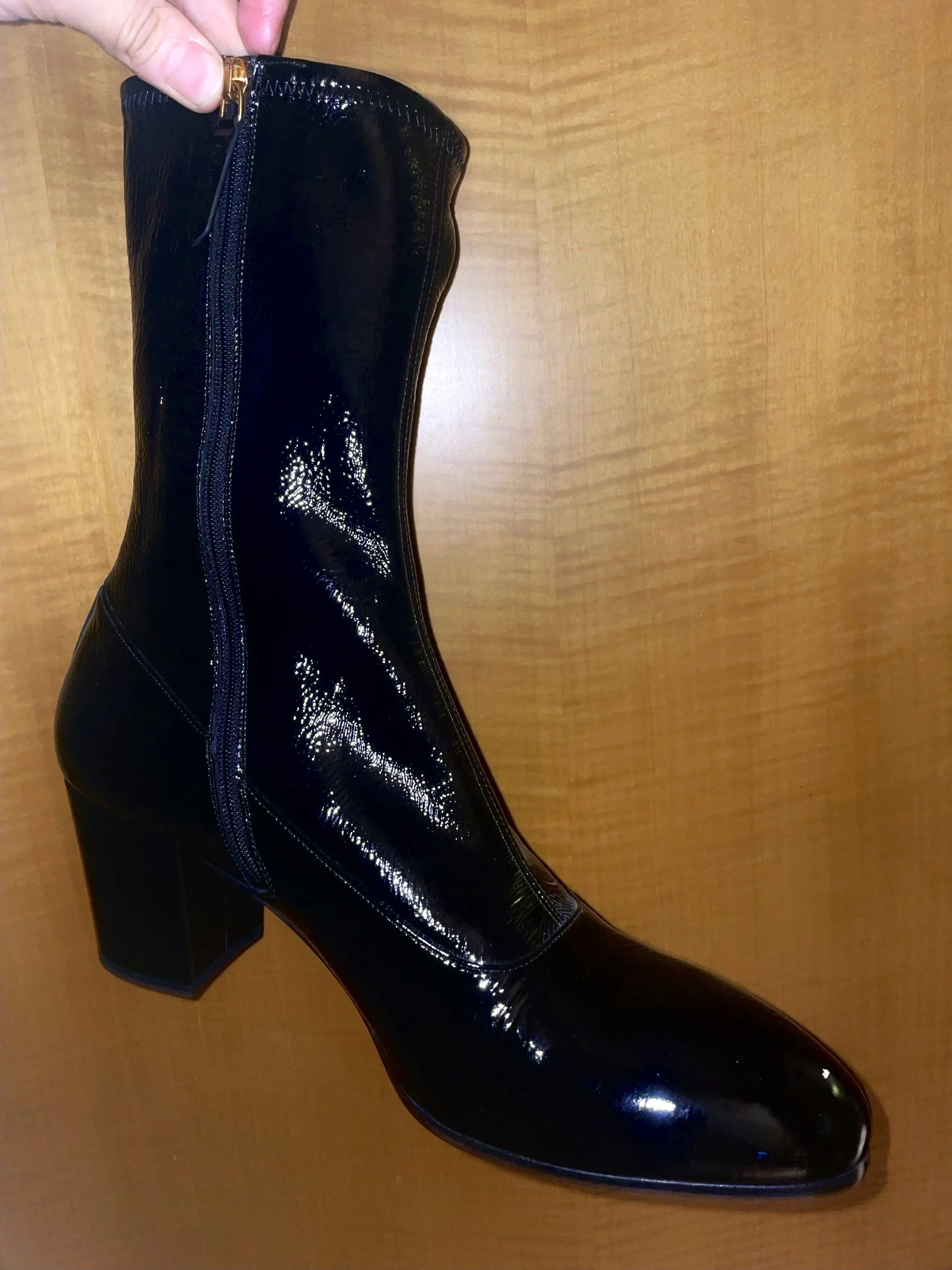 Gucci HOLYGRAIL GUCCI FETISH PUNK PRYNTIL PATENT LEATHER BOOTS Size US 13 / EU 46 - 14 Thumbnail