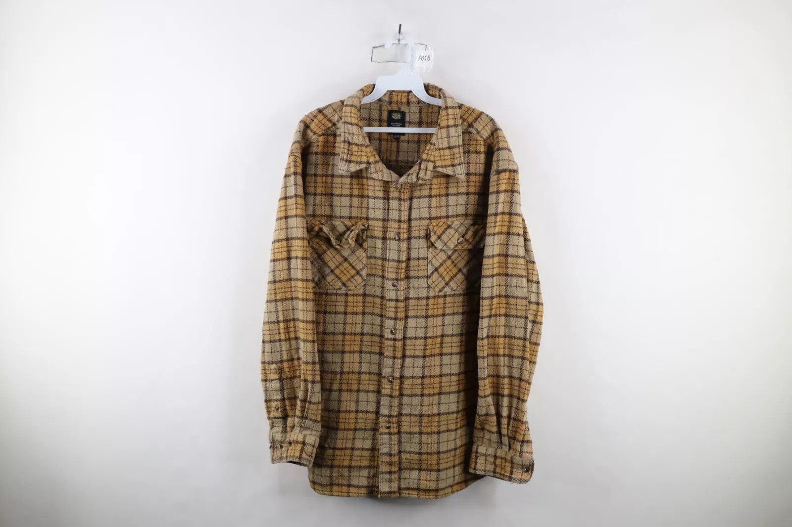 Vintage Vintage 90s Streetwear Heavyweight Flannel Button Shirt Size US XL / EU 56 / 4 - 1 Thumbnail