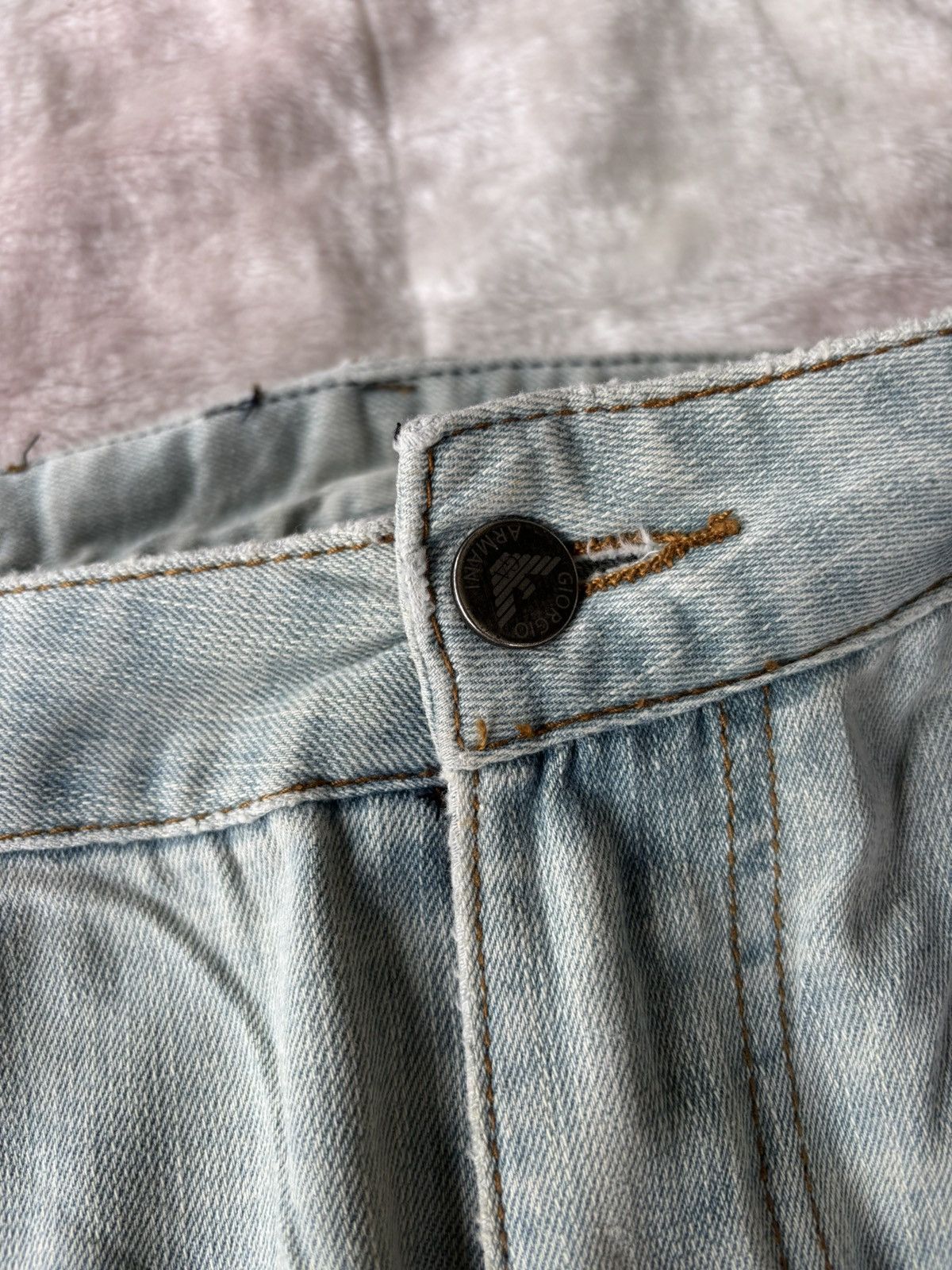 Giorgio Armani 🔥GIORGIO ARMANI LE COLLEZIONI WIDE BAGGY LIGHT WASH JEANS Size US 36 / EU 52 - 9 Thumbnail