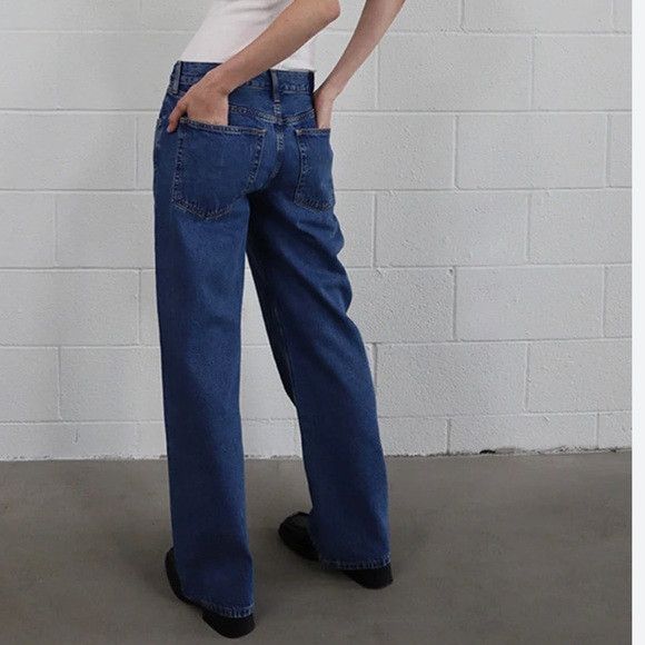 ETICA ETICA Stanton Relaxed Wide Leg Denim Jeans Size 29 x 29 NWT Size 29" - 2 Thumbnail