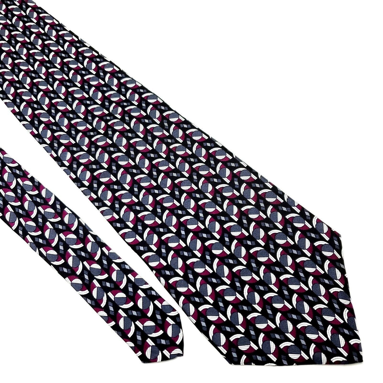Arrow Arrow Silk Tie Print Black Short Wide Geometric Size ONE SIZE - 1 Thumbnail