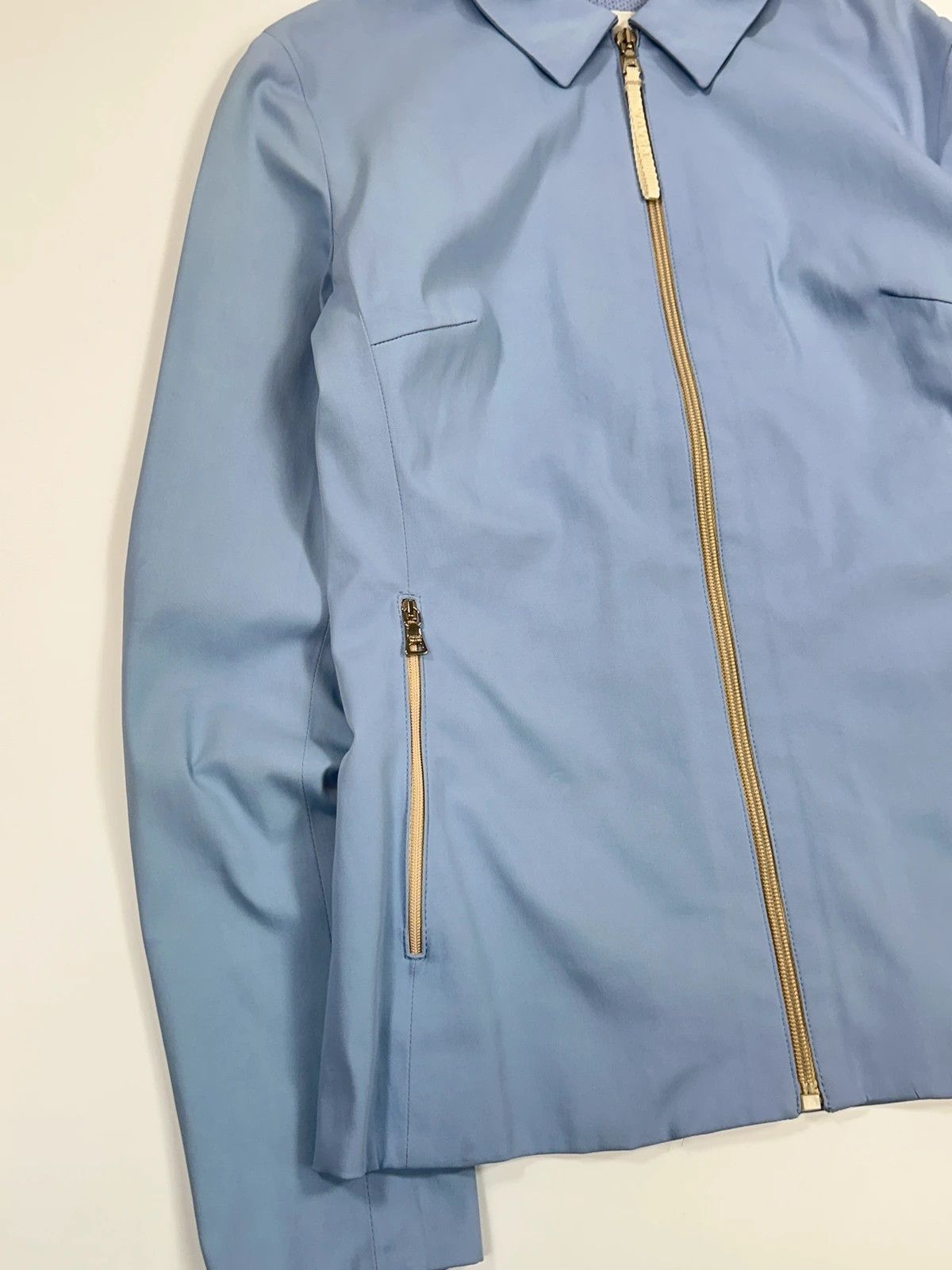 Prada Prada Milano SS2000 Baby Blue Stripes Shirt Jacket Size M / US 6-8 / IT 42-44 - 4 Thumbnail